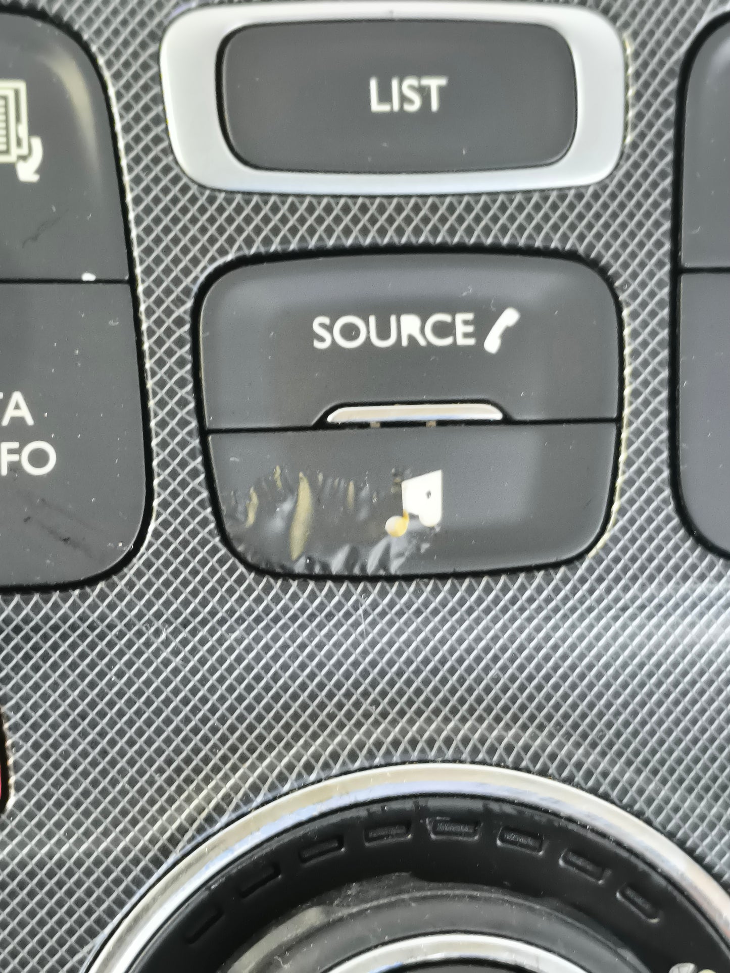 Pulsantiera centrale comandi clima e autoradio digitale Citroën C4 (B7) anno 2010-2018 cod. 9666027477 ecoAG8507