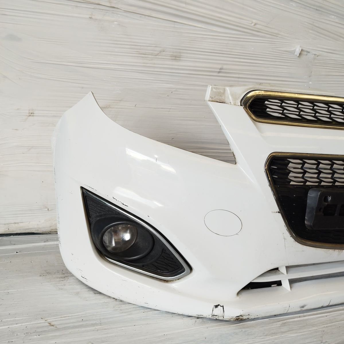 Paraurti anteriore bianco Chevrolet Spark II (M300) 2009-2012 ecoAC17632