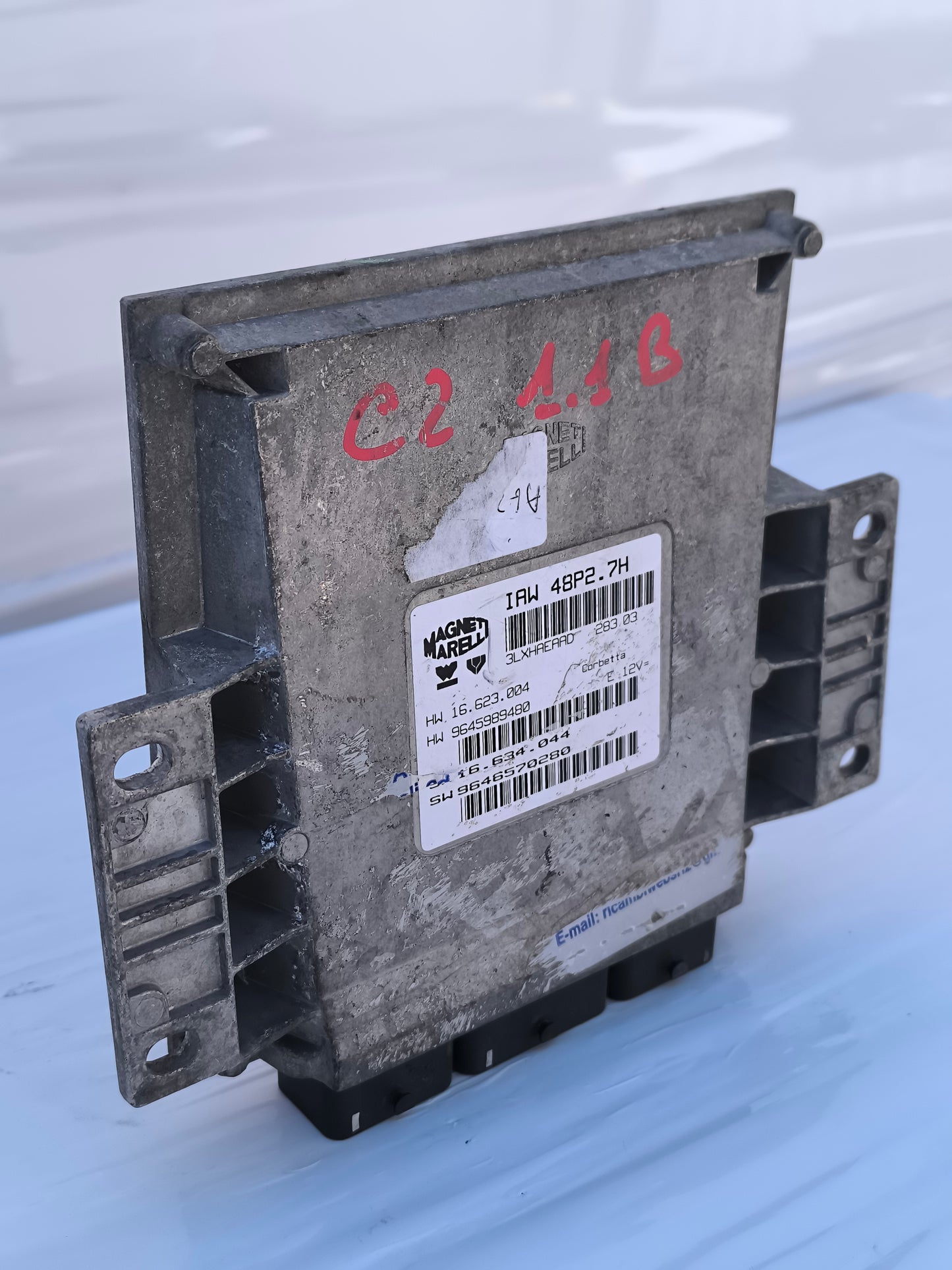 Centralina motore Citroen C2 1.1 B  (Magneti Marelli) cod: IAW48P2.7H ecoAG8190