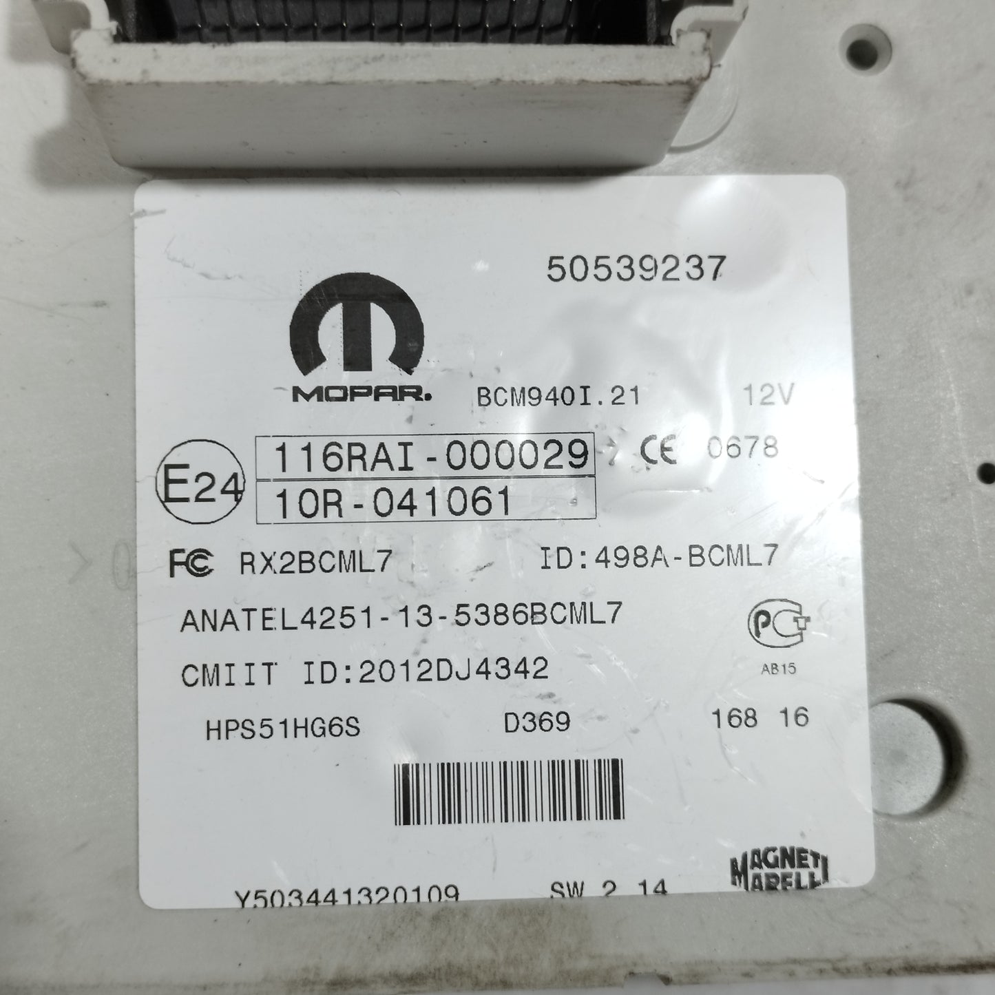 Kit accensione Alfa Romeo Giulietta 2.0 JTDM 2015 Cod: 55275566 ecoAC12395