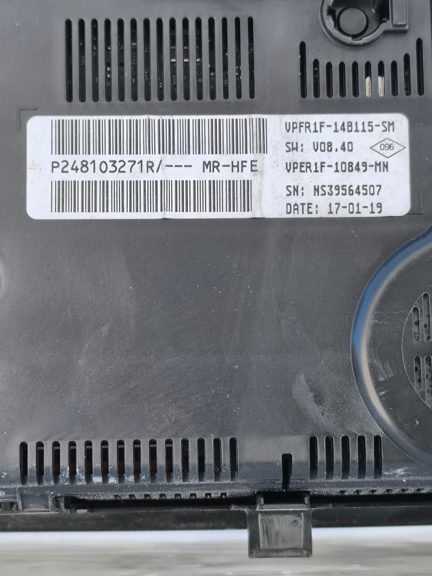 Renault Kadjar 1.5 DCI 2020 Instrumentencluster-Code: p248103271R ecoAG6193