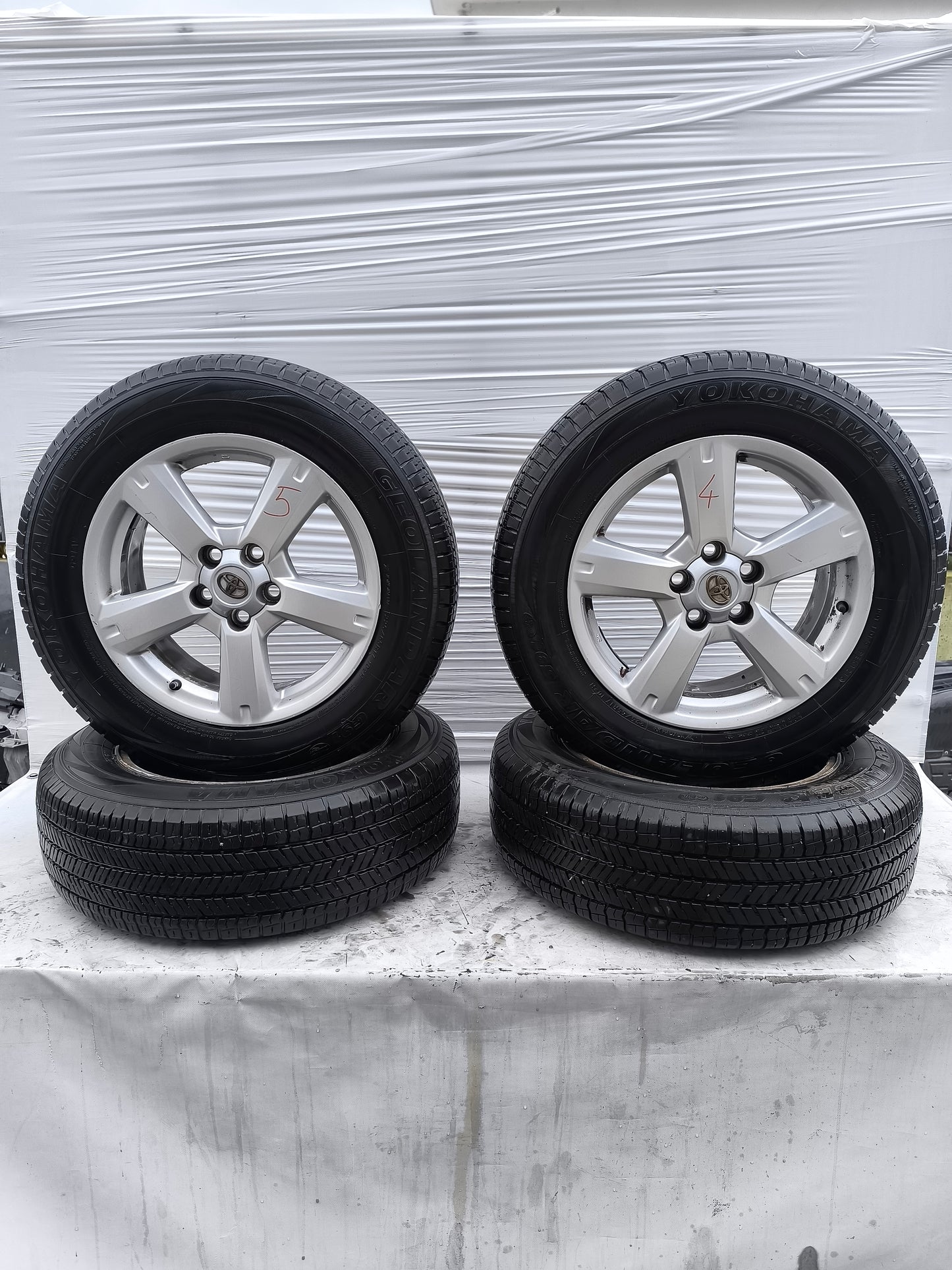 Cerchi e gomme + scorta Toyota RAV4 anno 2006 ecoAG7915