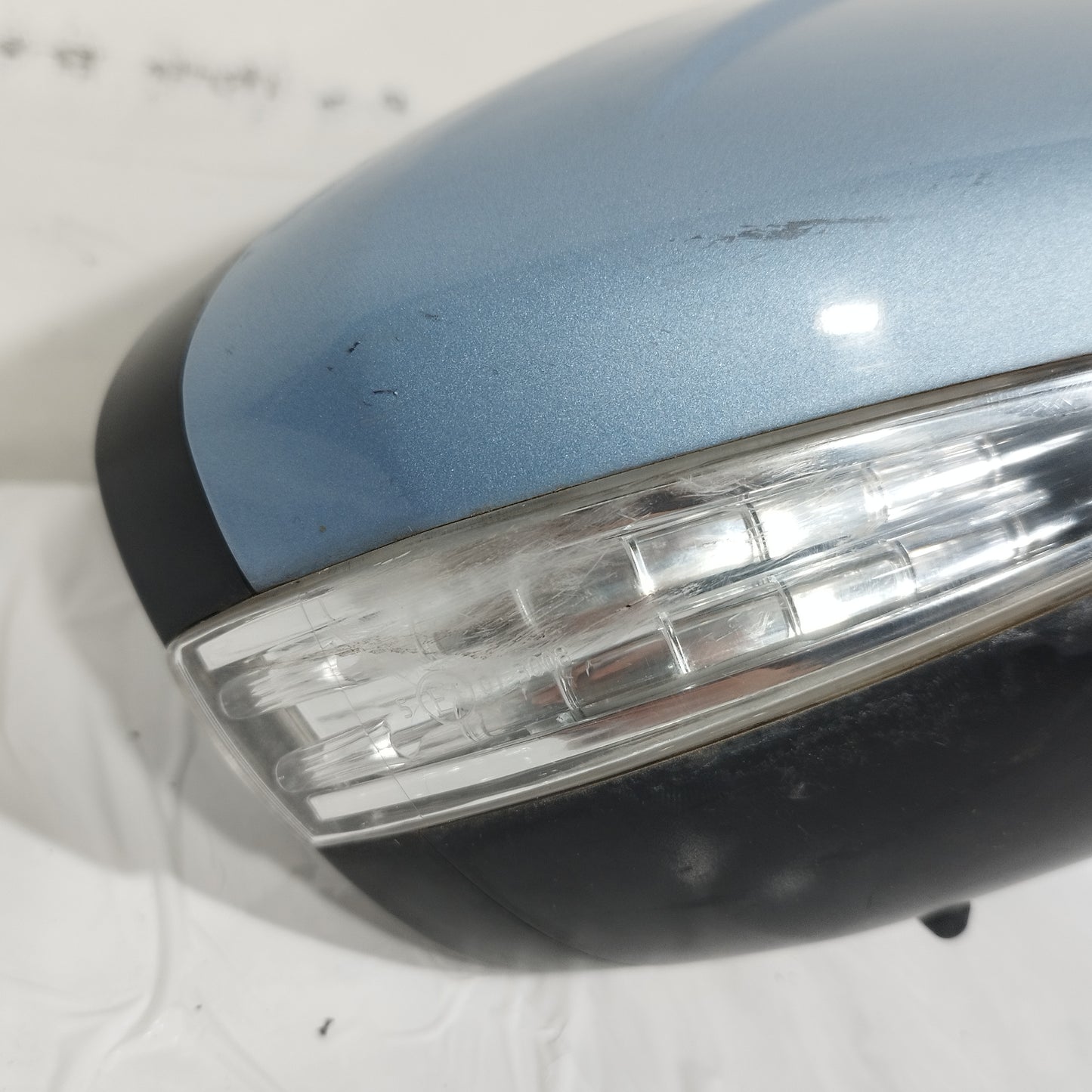 Elektrischer Außenspiegel vorne rechts, hellblau, Citroen C4 Grand Picasso, Baujahr 2013, 18-adrig, ecoAC13755