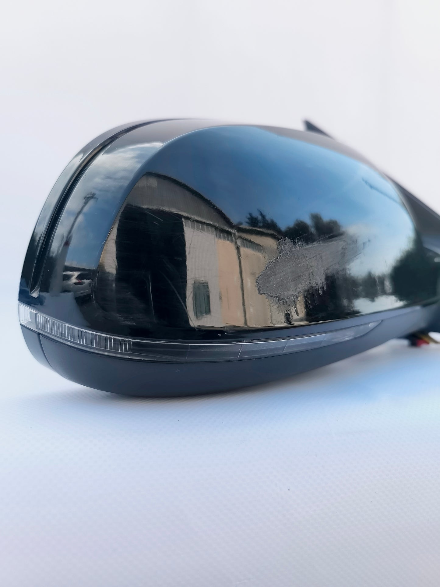 Schwarzer rechter Außenspiegel Audi A4 B8 Baujahr 2010 6-adrig ecoAG6387