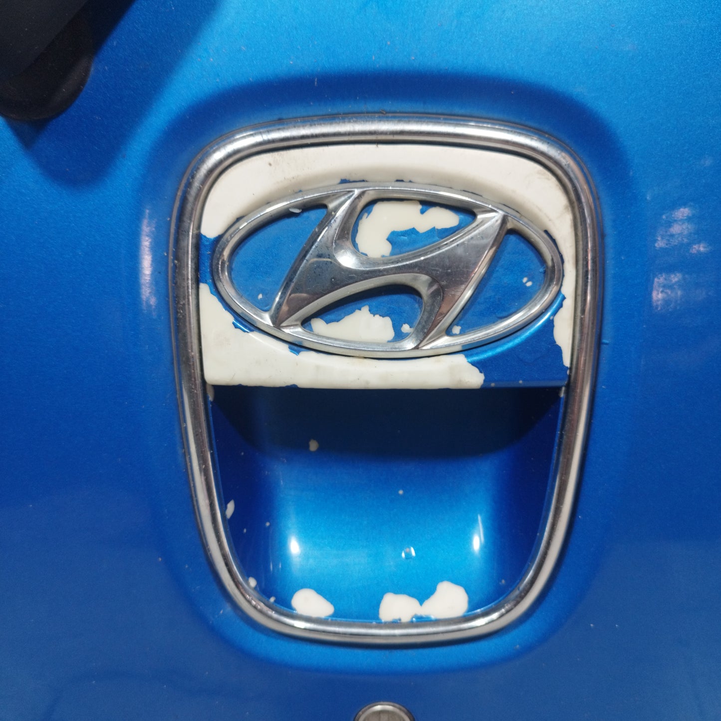Hyundai i10 2009 ecoAC9666 Elektrische blaue Heckklappe