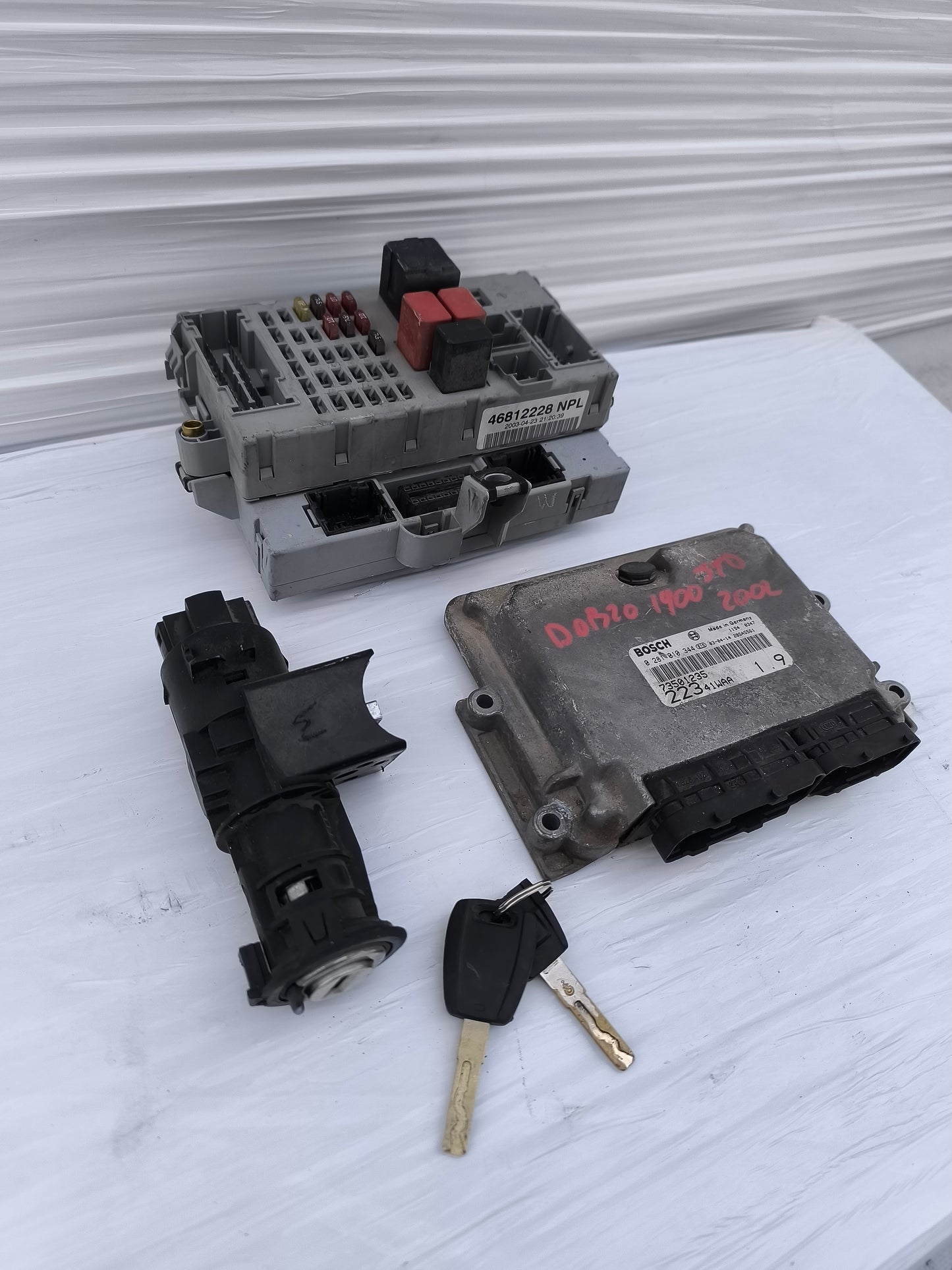 Kit accensione Fiat Doblo 1.9 JTD 2002 cod: 0281010344 ecoAG7849