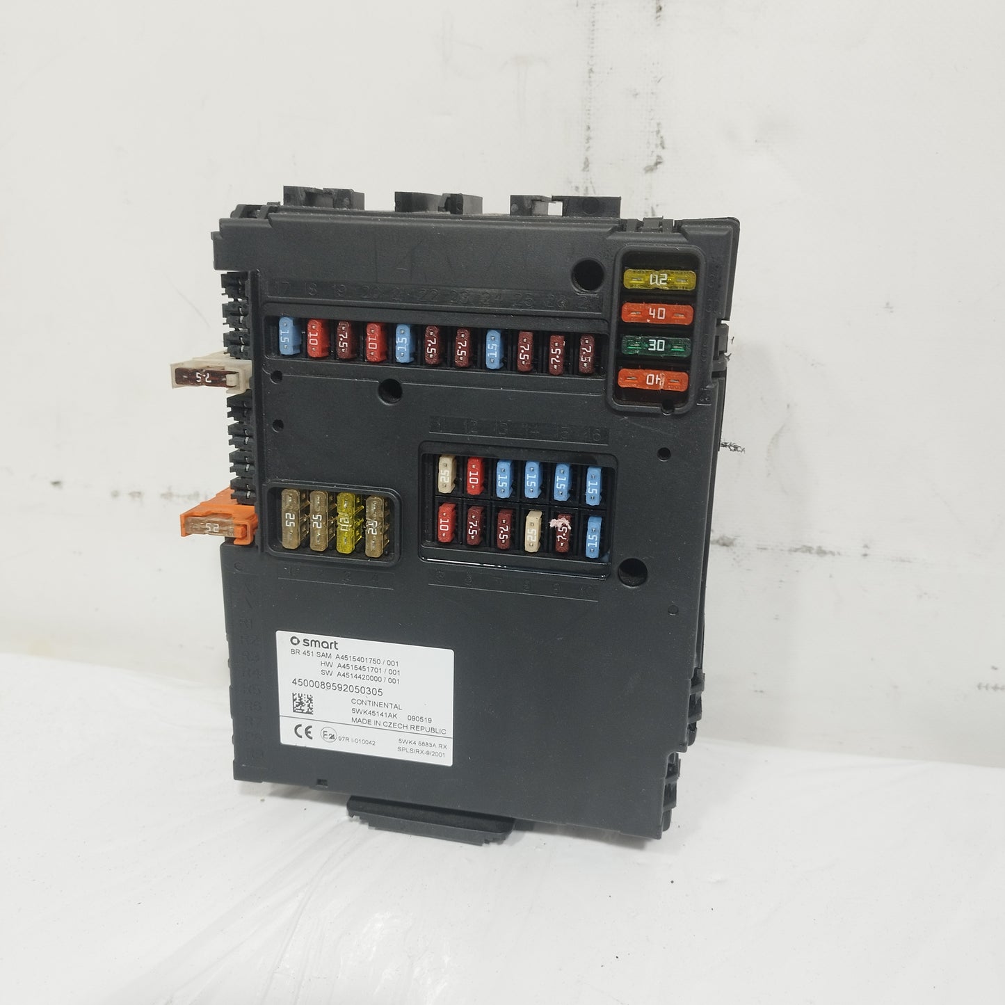 Centralina Sam Smart fortwo 451 1.0 B 2010 cod: A4515401750/001 ecoAC14823
