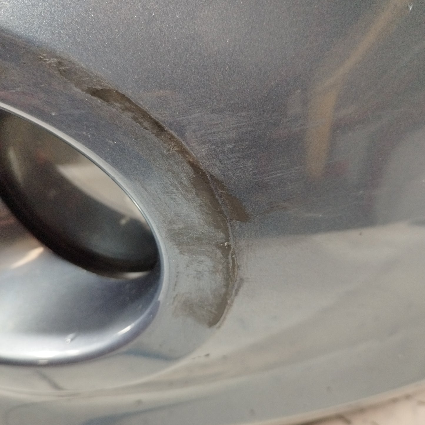 Dark grey front bumper Renault Clio 2010 ecoAC10357