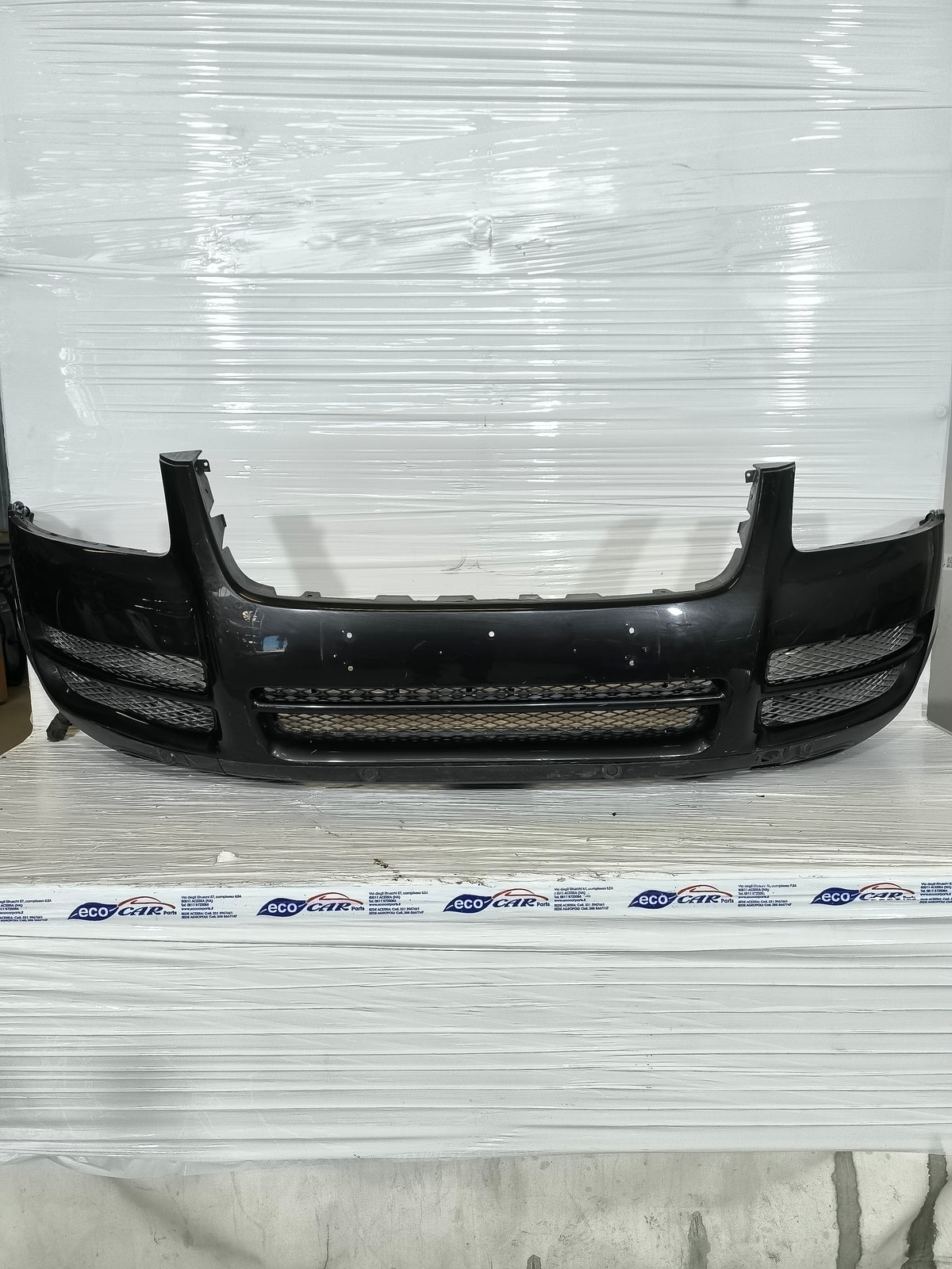 Paraurti anteriore nero Volkswagen Touareg I (7L) anno 2002-2006 ecoAG9836