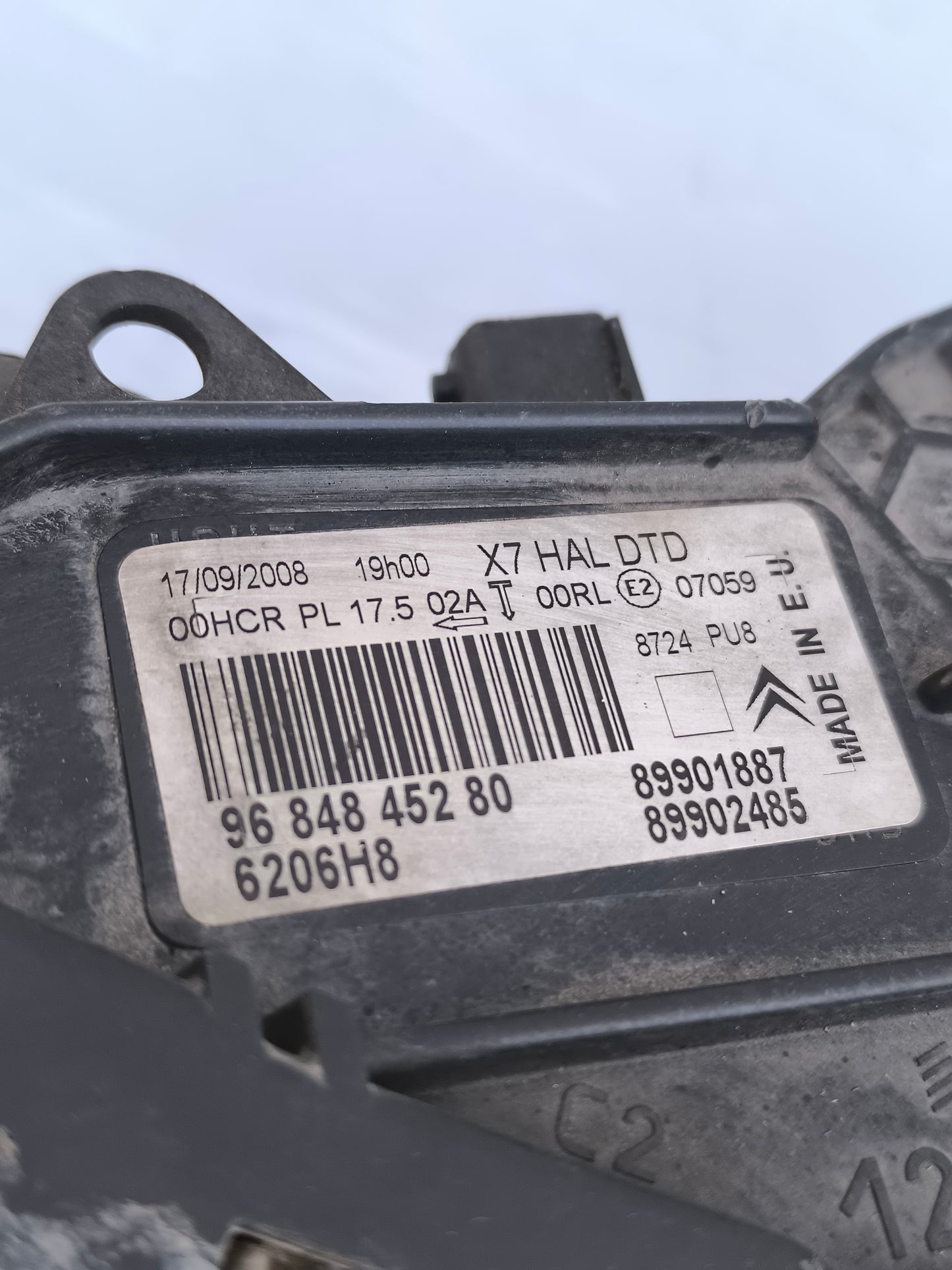 Fanale anteriore dx Citroën C5 III X7 2008-2011 cod: 9684845280 ecoAG8376