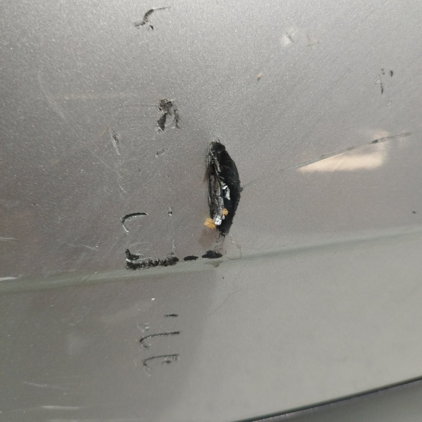 Rear bumper grey Volkswagen Polo 2008 ecoAC9569