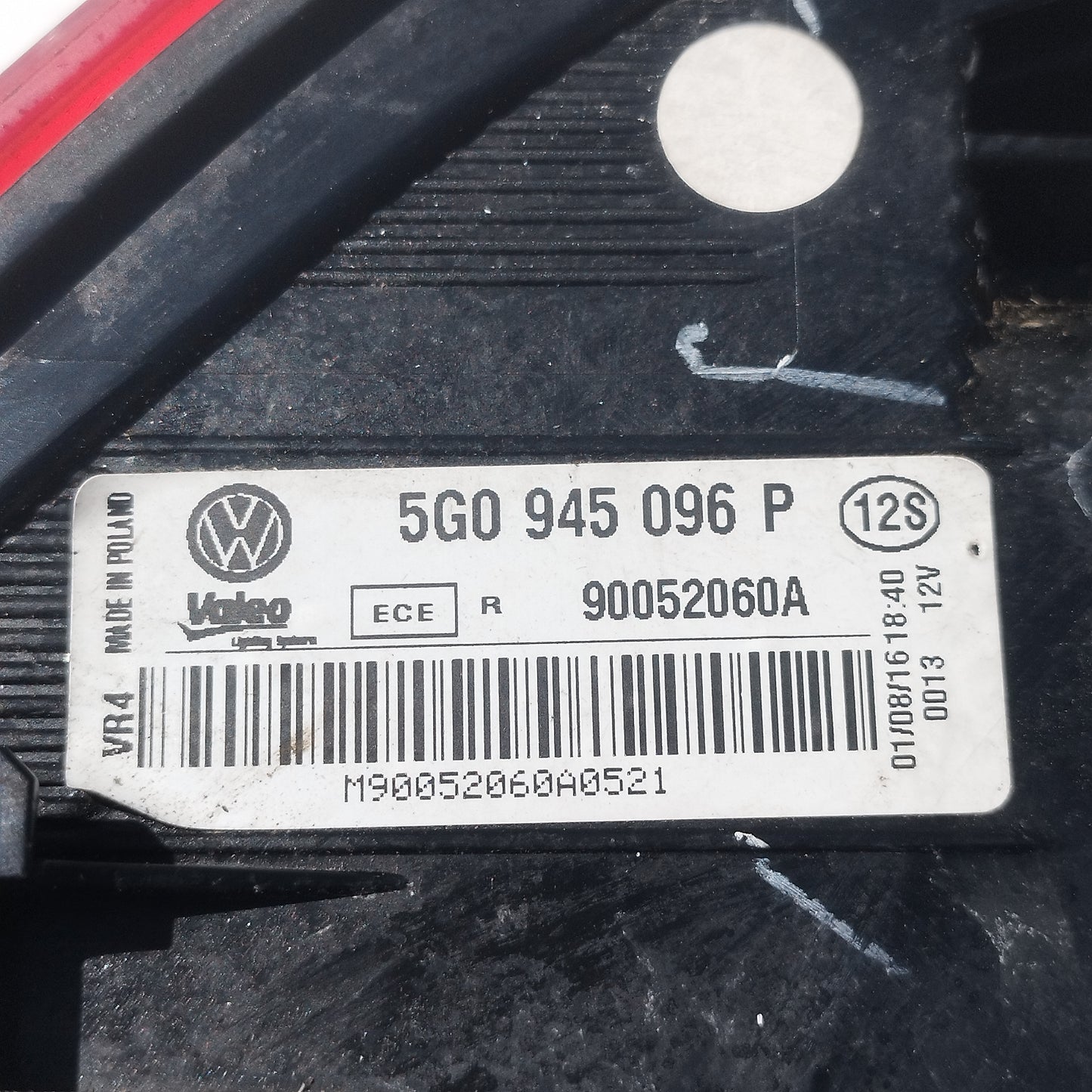 Fanale posteriore dx a led Volkswagen Golf 7 2014 cod: 5G0945096P ecoDM164