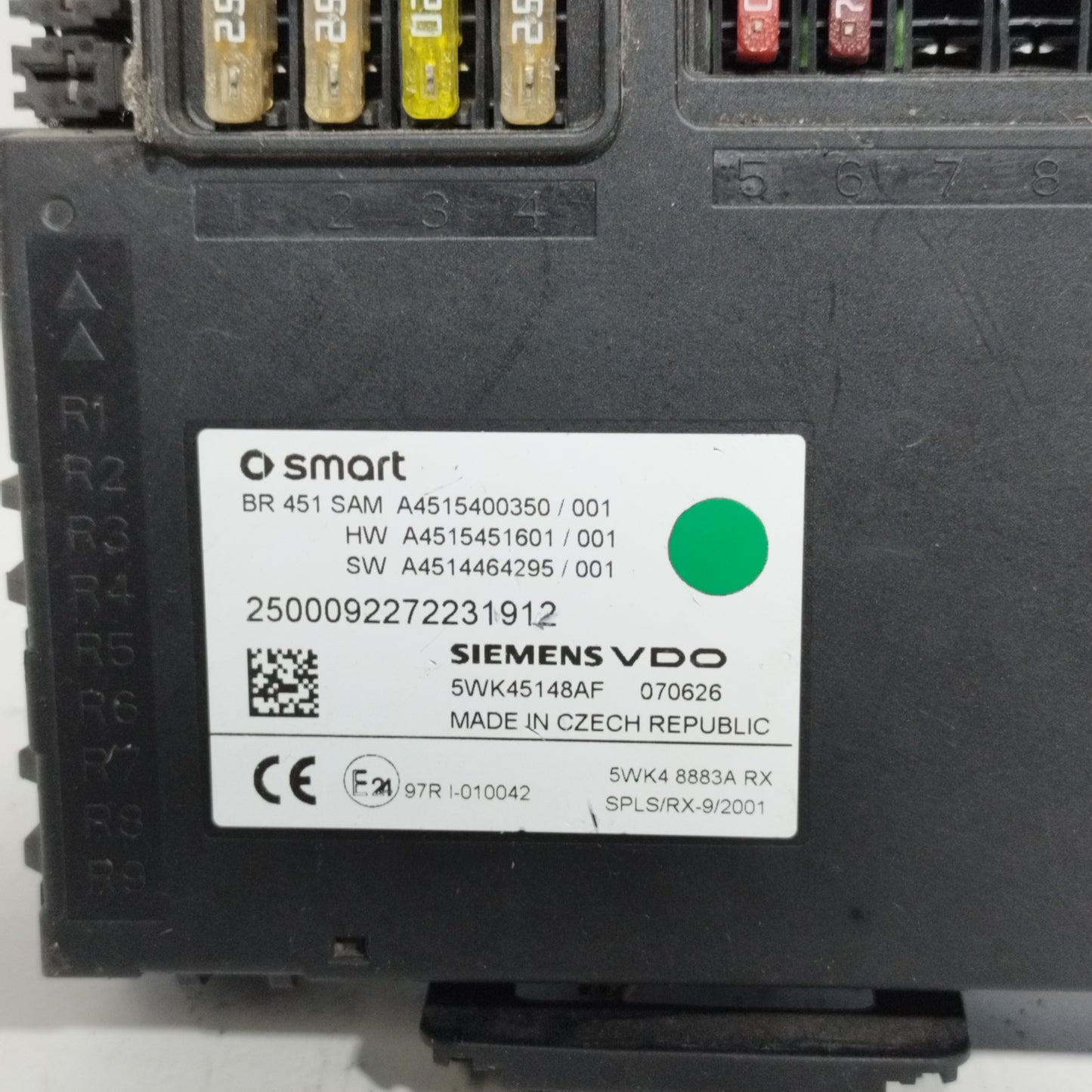 Zündkit Smart Fortwo 451 1.0 B 2010 Code: A1321532779 ecoAC8351