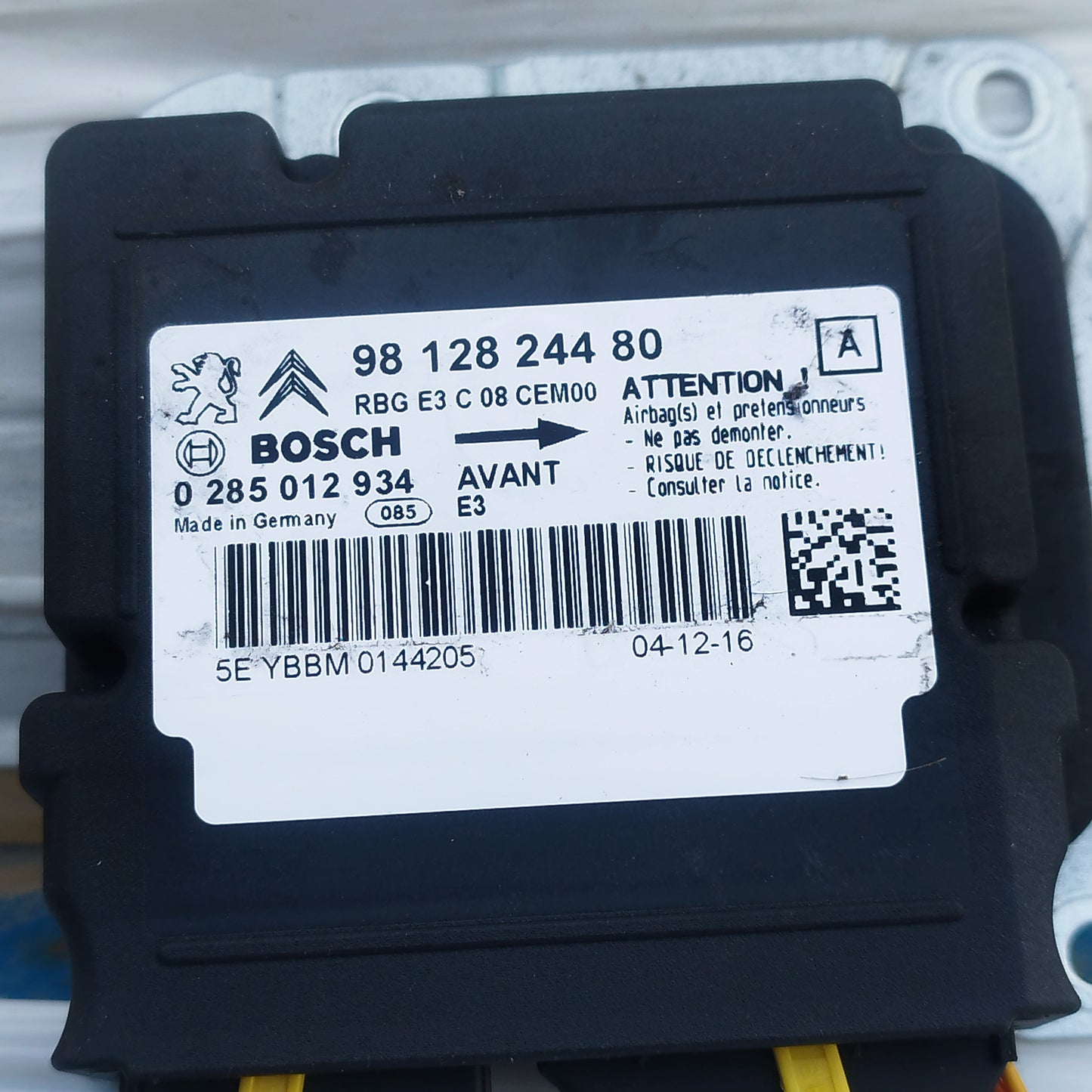 Kit Airbag Citroen C4 Cactus 2016 cod: 9812824480 ecoAC15815