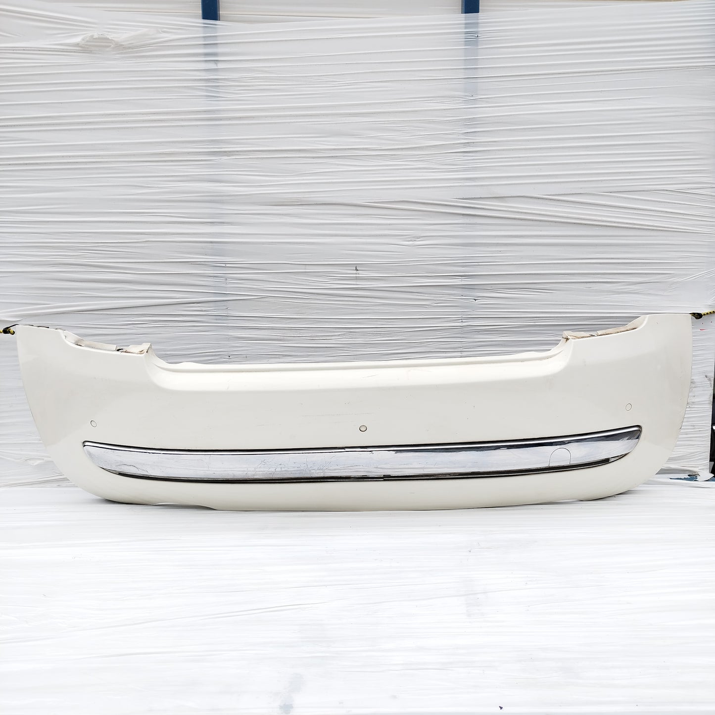Paraurti posteriore bianco Fiat 500 2008 cod: 735425627 ecoAC15757