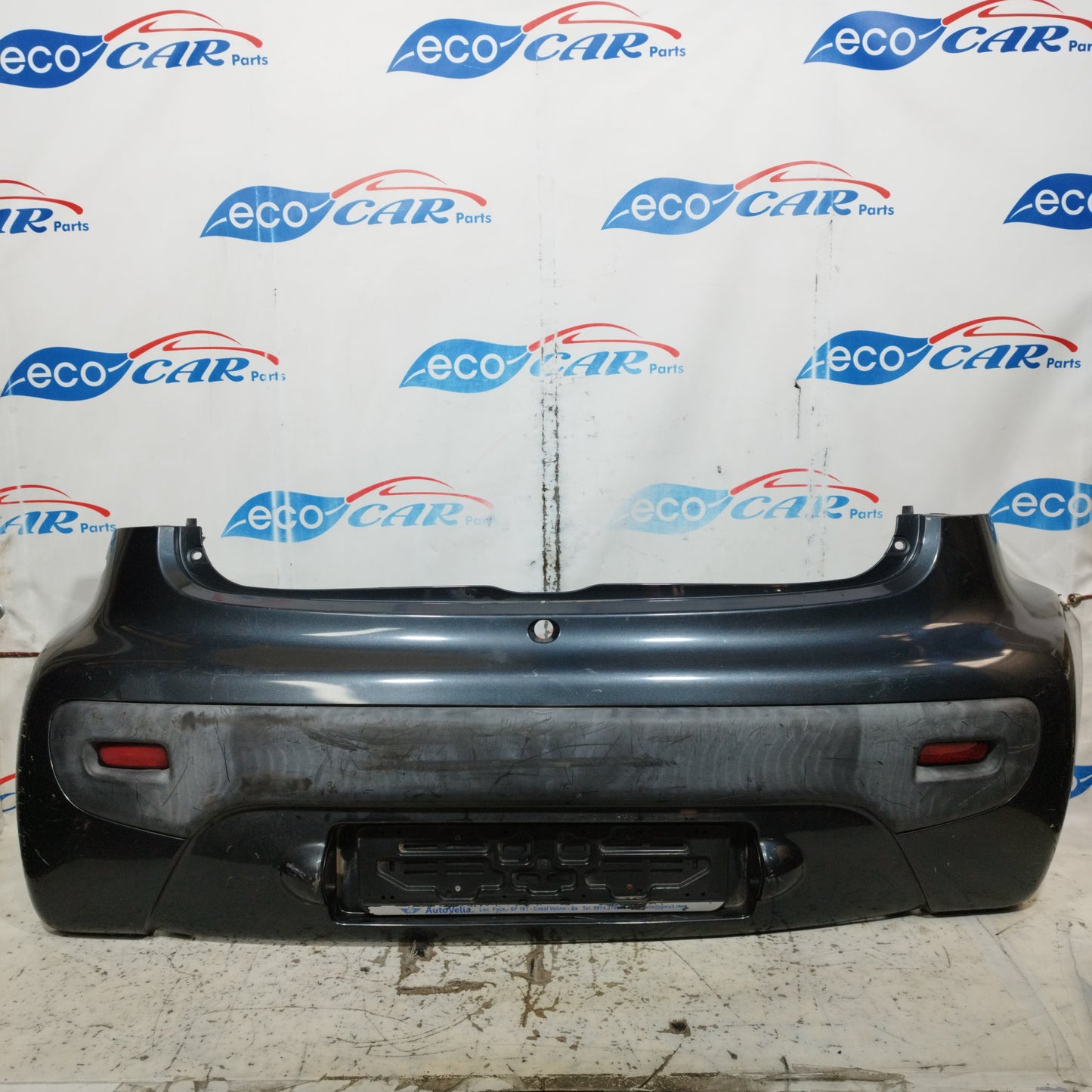 Peugeot 107 2012 ecoAC10828 Heckstoßstange in Metallic-Grau