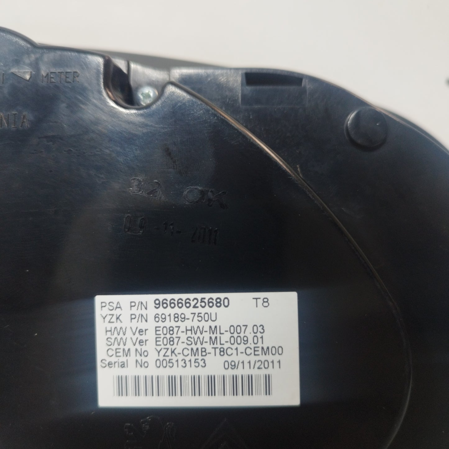 Quadro strumenti Peugeot 3008 1,6 HDi 2011 cod: 9666625680 ecoAC9593