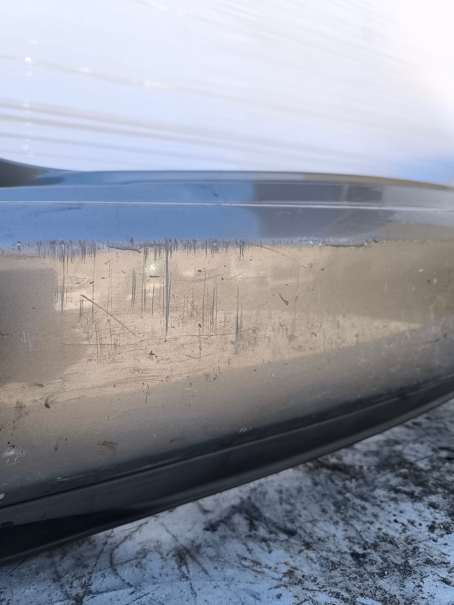 Paraurti posteriore grigio scuro Lancia Musa anno 2010 ecoAG8375