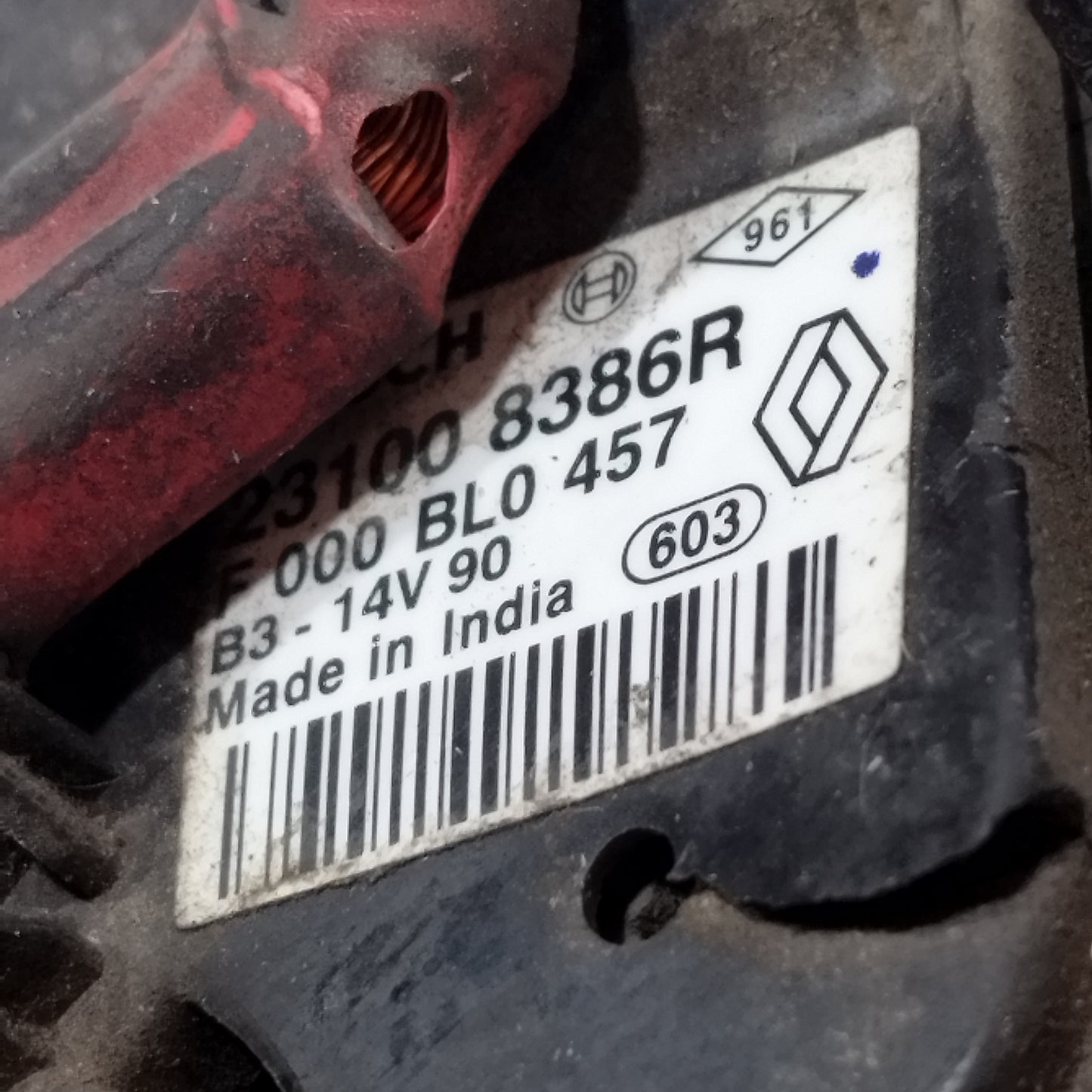 Alternatore Dacia Sandero 1.2 B 2014 2 Pin Cod: 231008386r ecoAC13604