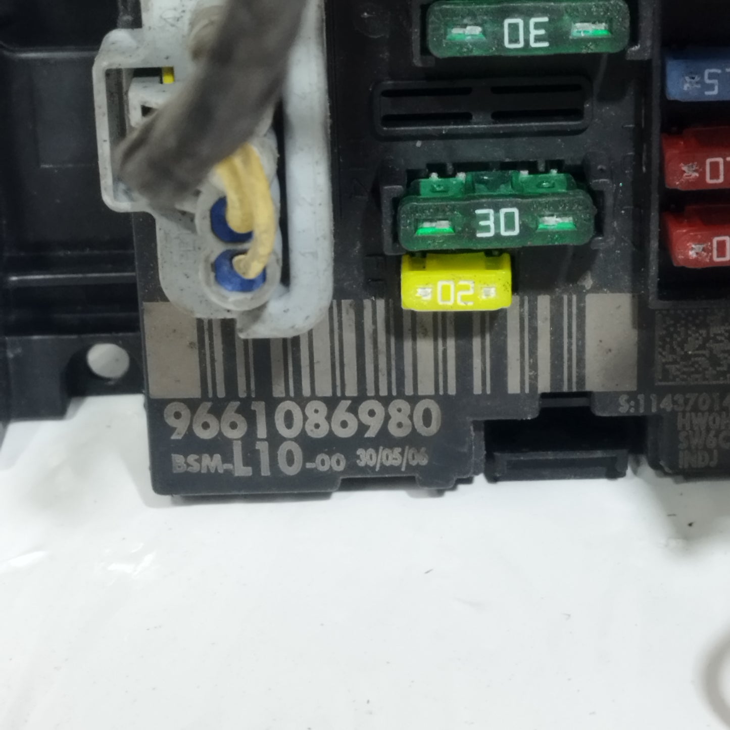 Centralina BSM L10 Peugeot 207 2007 cod: 9661086980 ecoAC14822