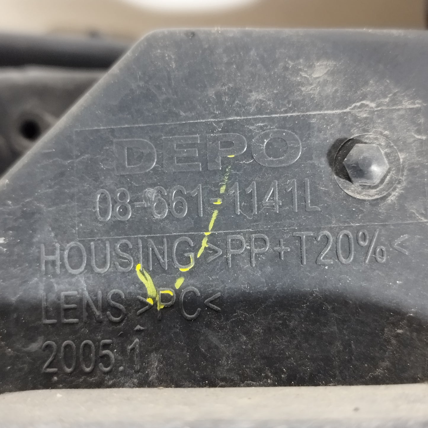 Fanale anteriore sx Fiat Panda 2008 DEPO Cod: 08-661-1141L ecoAC14864