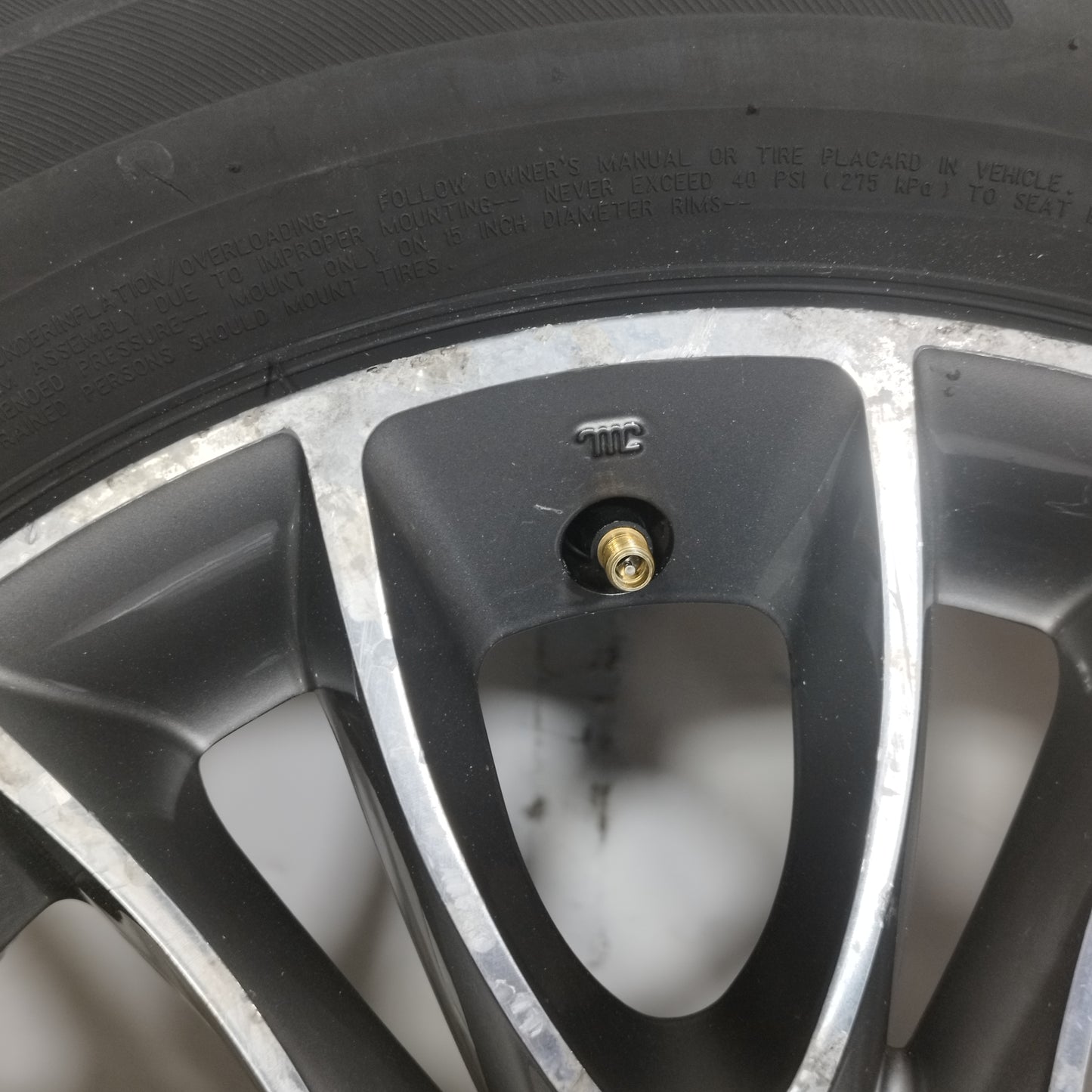 Cerchi in lega con gomme Fiat punto Evo 2012 ecoAC15266