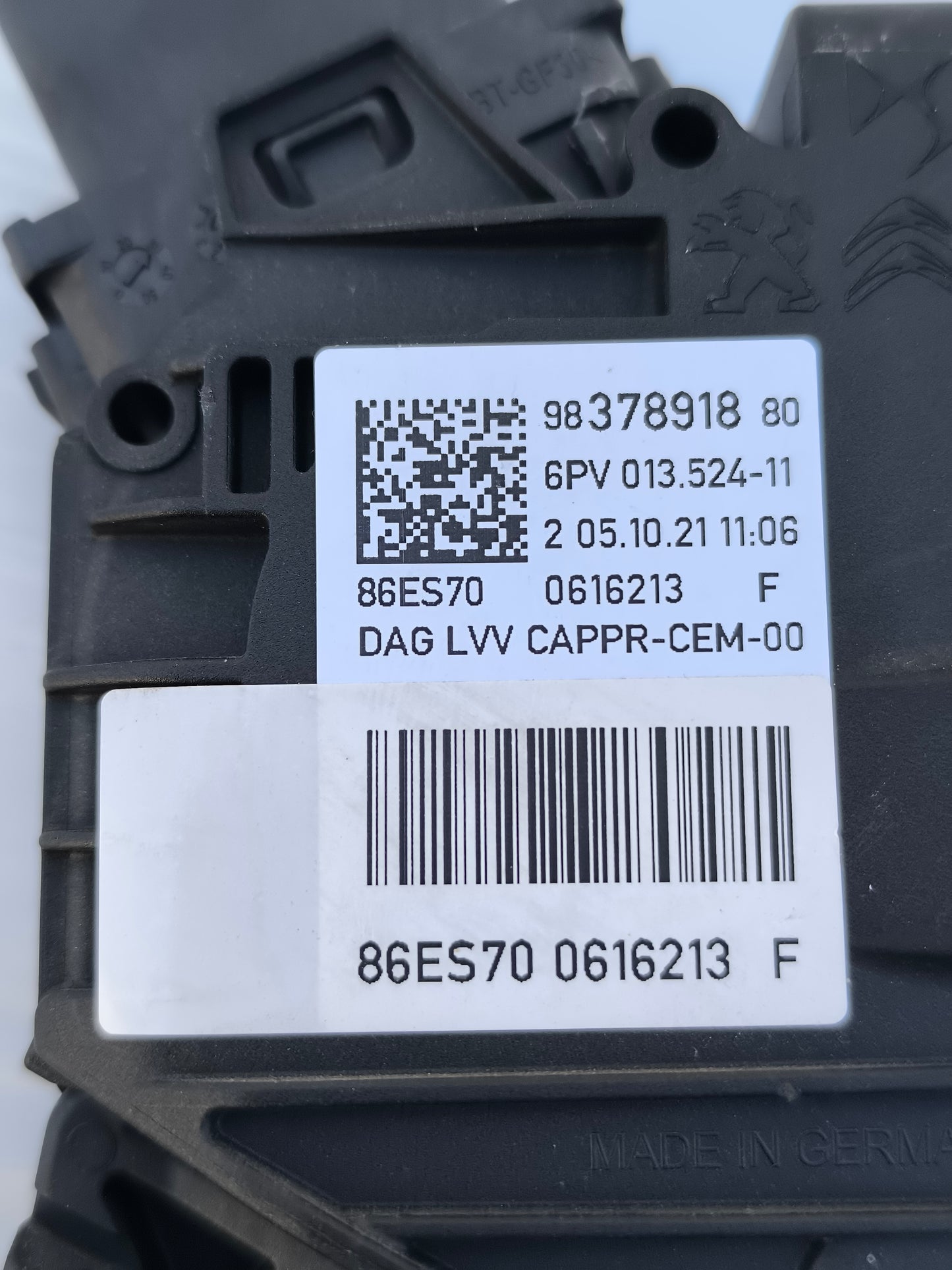 Pedale acceleratore Opel Mokka 1.2 B  anno 2022 cod: 9837891880 ecoAG8313
