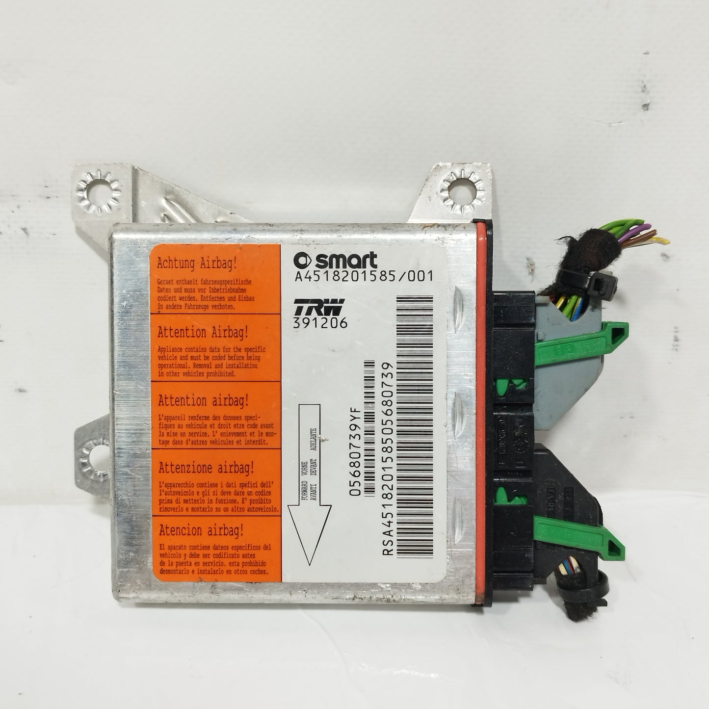 Kit airbag Smart fortwo 451 2010 cod: A4518201585/001 ecoAC14687