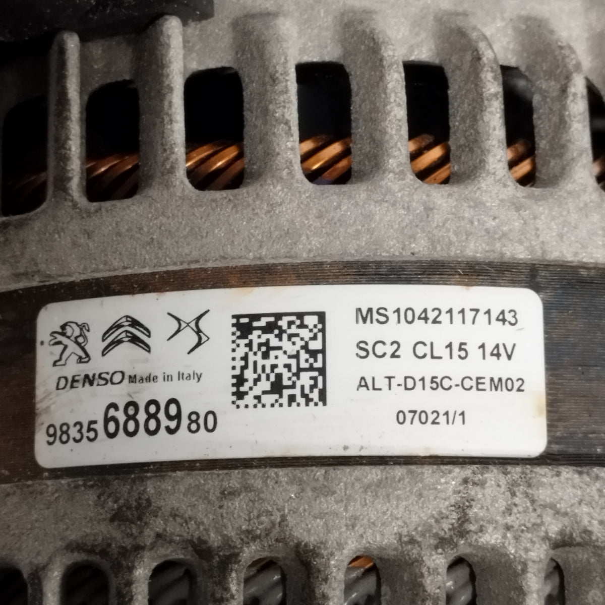 Alternatore Citroen C3 III 1.5 BlueHDi 2018-2023 cod: 9835688980 ecoAC17395