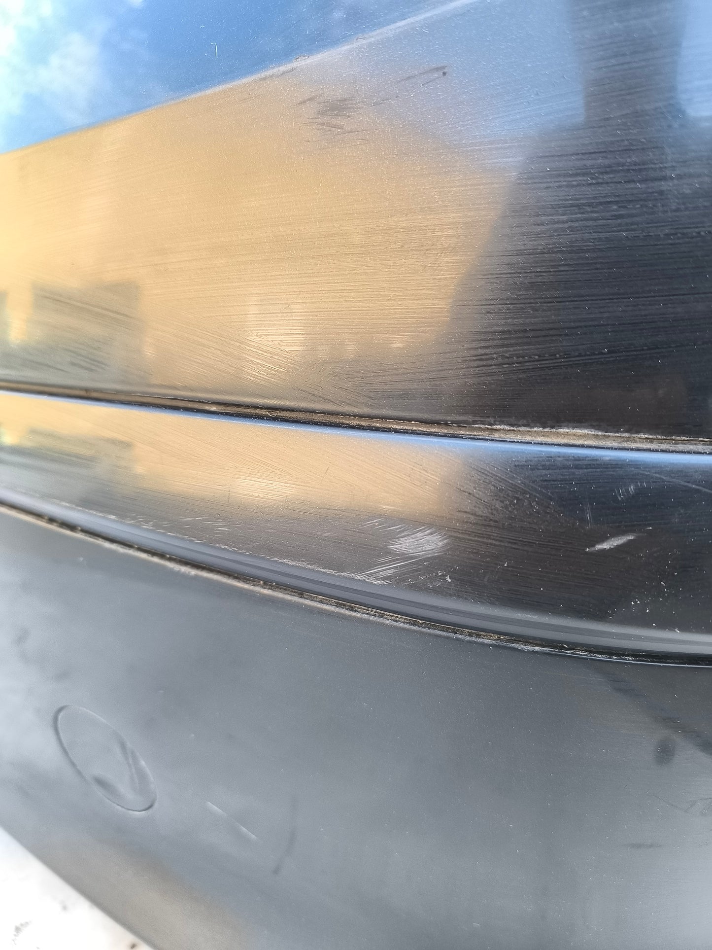 Paraurti posteriore Opel Astra H GTC 3p nero ecoAG8173
