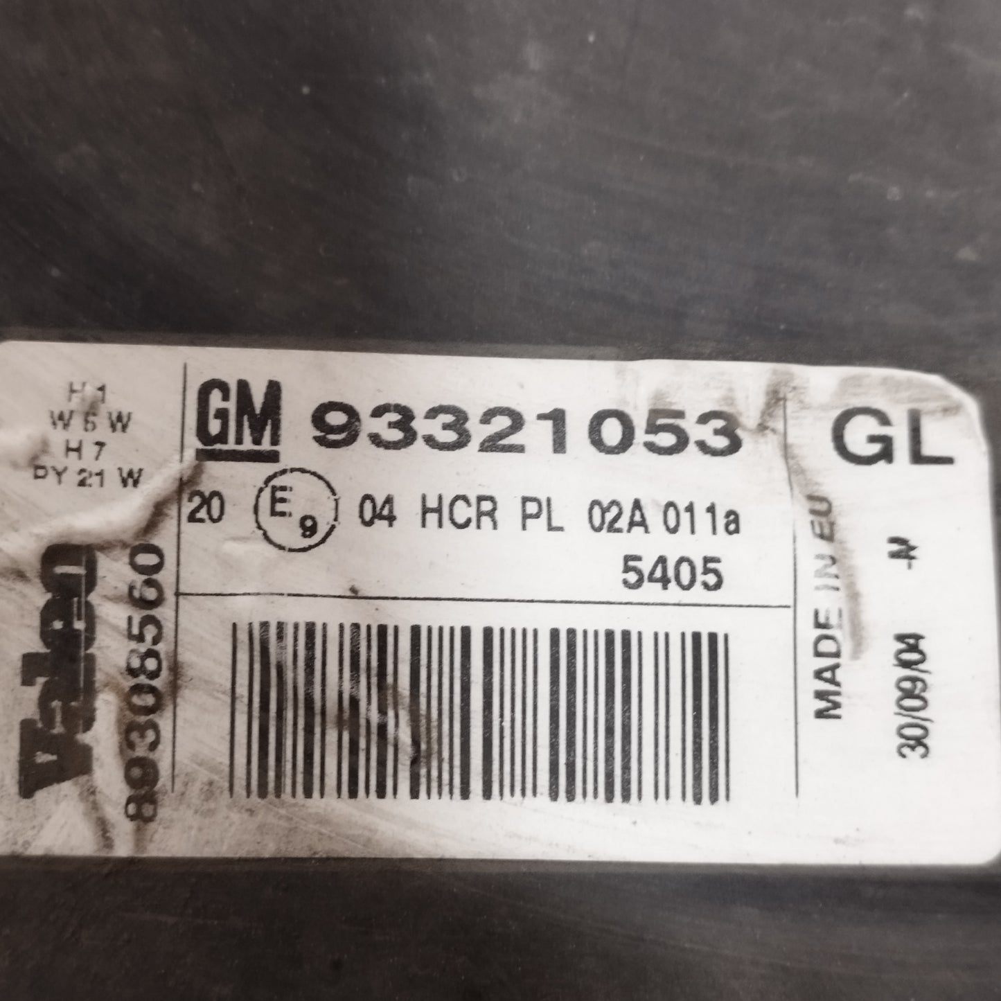 Frontscheinwerfer rechts Opel Meriva 2004 Code: 93321053 ecoAC13971