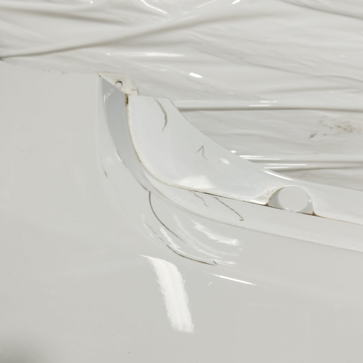 Paraurti posteriore bianco Chevrolet Spark (M300) 2010-2012 ecoAC17238