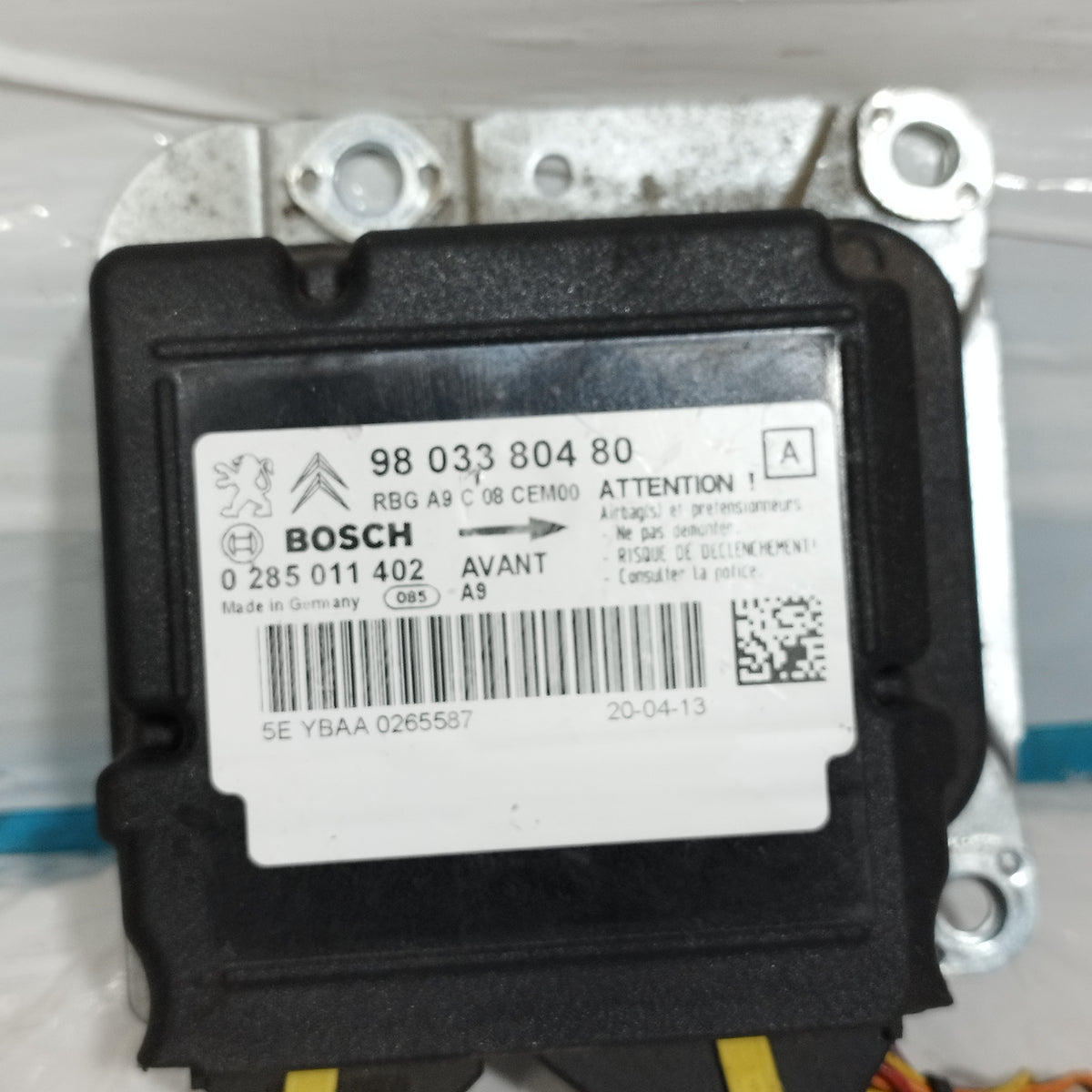 Centralina airbag Peugeot 208 I (CA / CC) 2012-2019 cod: 9803380480 ecoAC17029