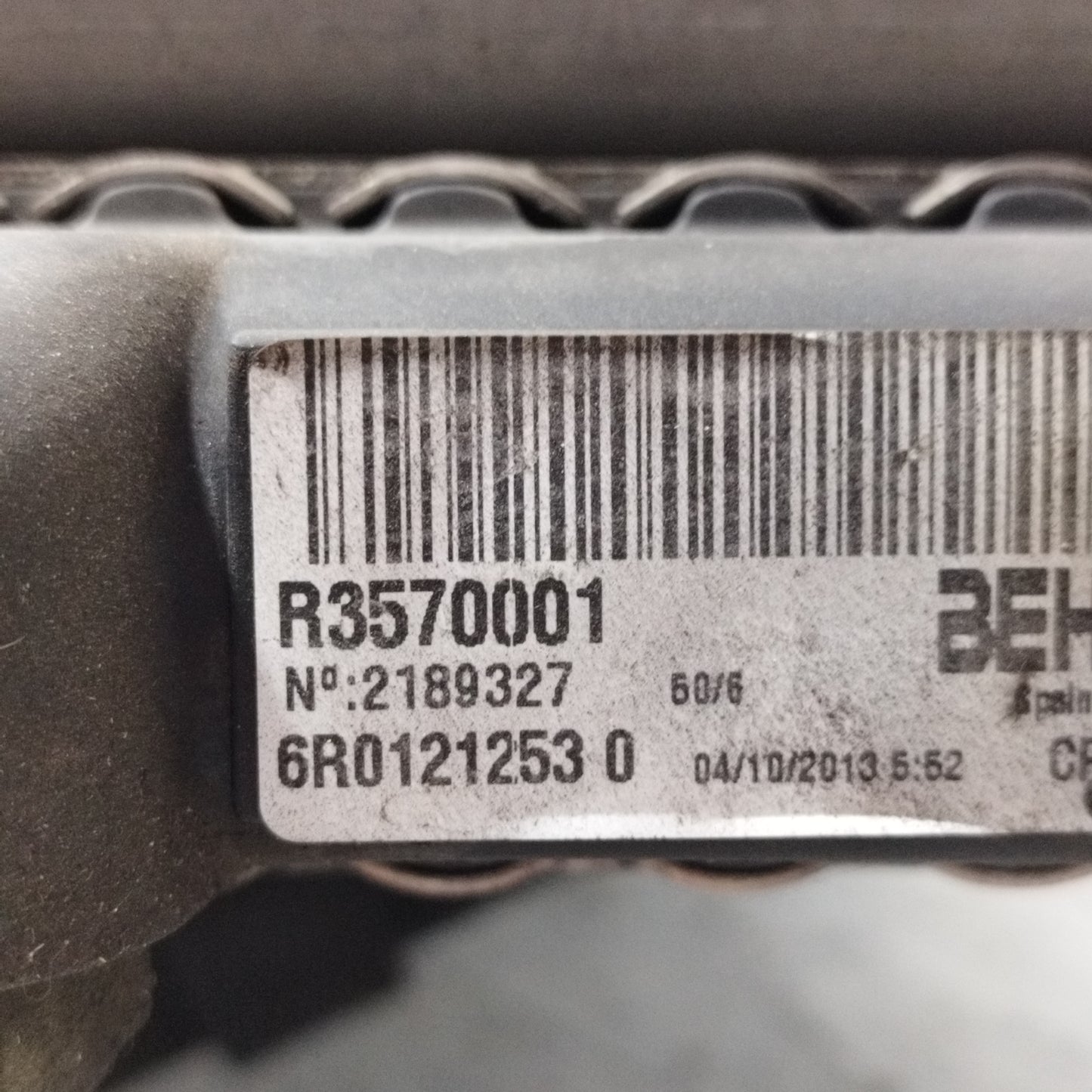 Wasserkühler Volkswagen Polo 1.6 TDI 2013 Code: R3570001 ecoAC9786