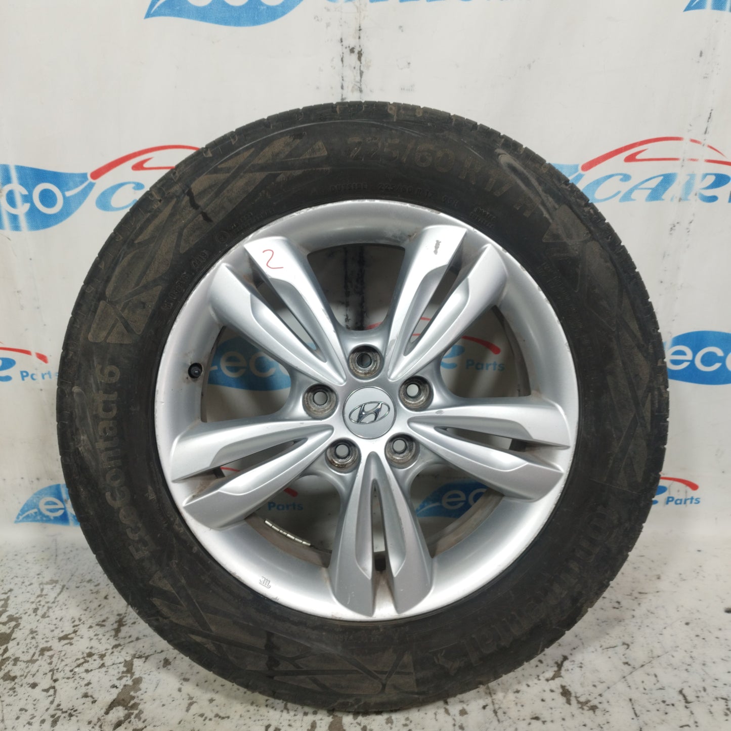 Komplette Leichtmetallfelgen mit Reifen Hyundai IX35 2011 225/60 R17 ecoAC9911