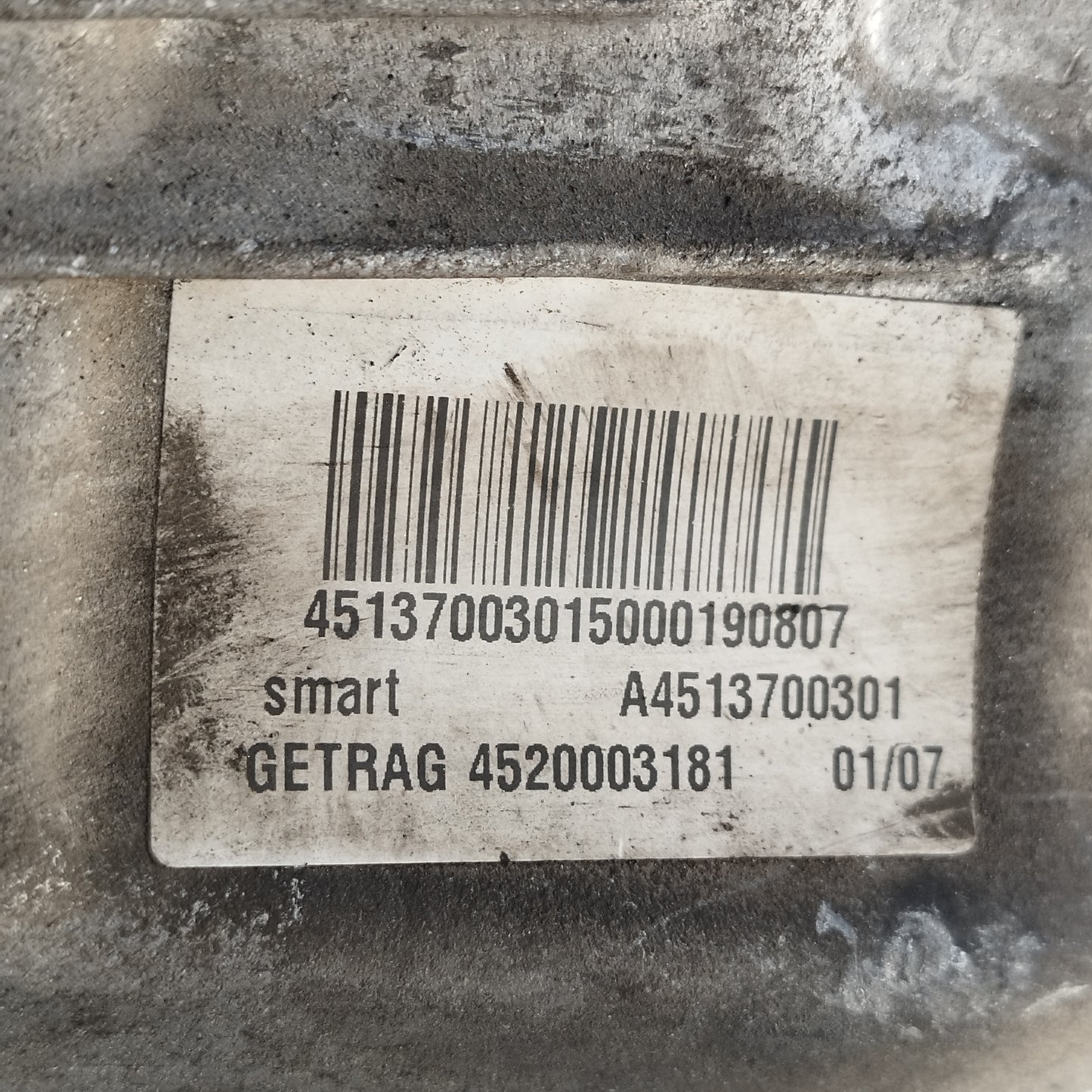 Cambio robotizzato Smart Fortwo 451 1.0 B 2007-2014 cod: A4513700301 ecoAC15886