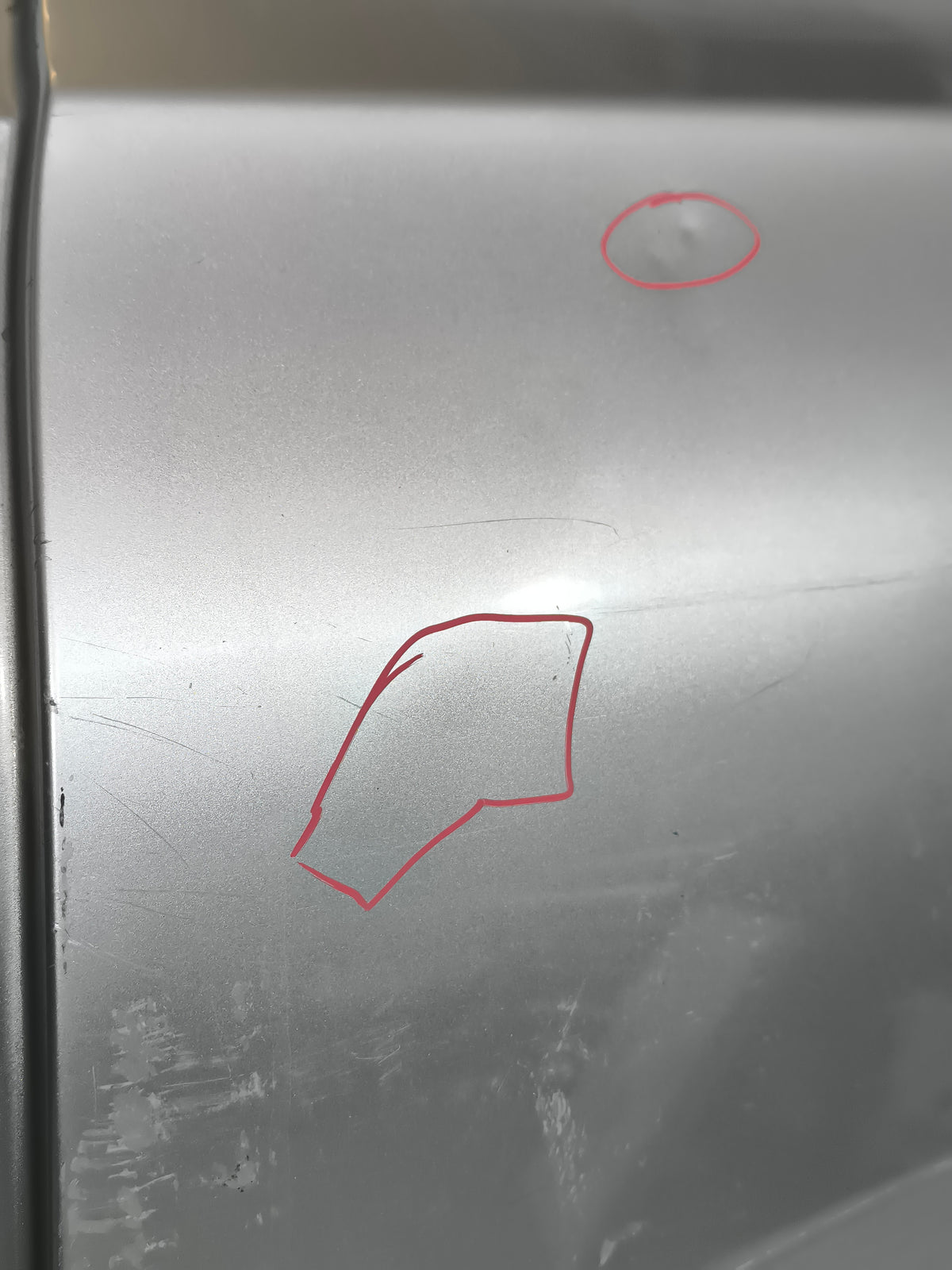 Sportello posteriore sx grigio argento Nissan Qashqai +2 (j10) anno 2008-2013 ecoAG9818