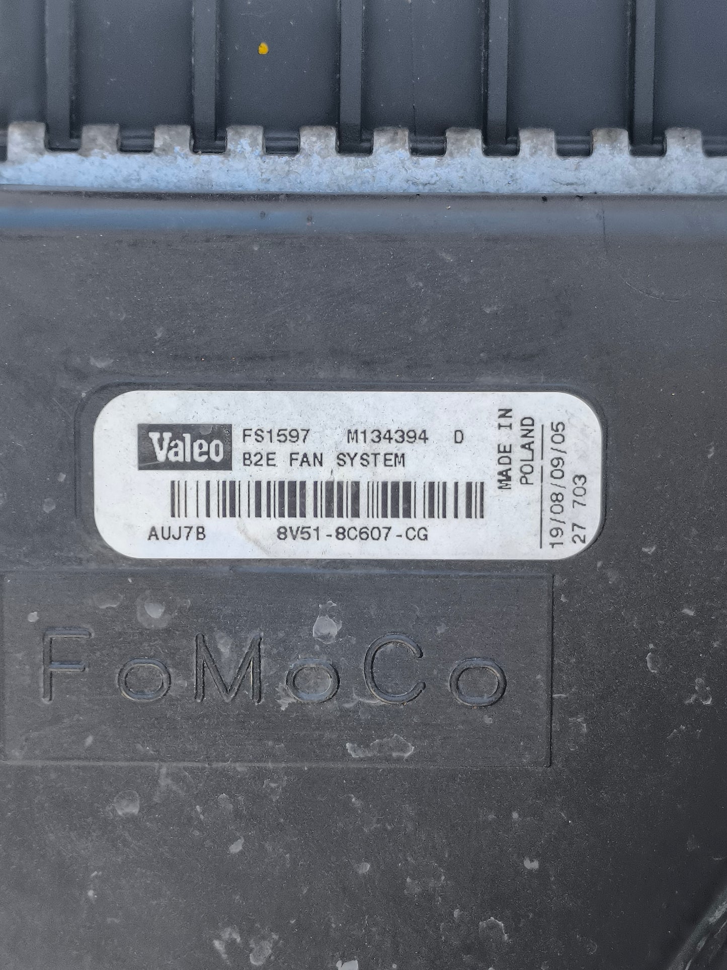 Kühlersatz für Ford Fiesta 1.4 TDCI, Baujahr 2011, Teilenummer: 8v51-8005-df ecoAG7102