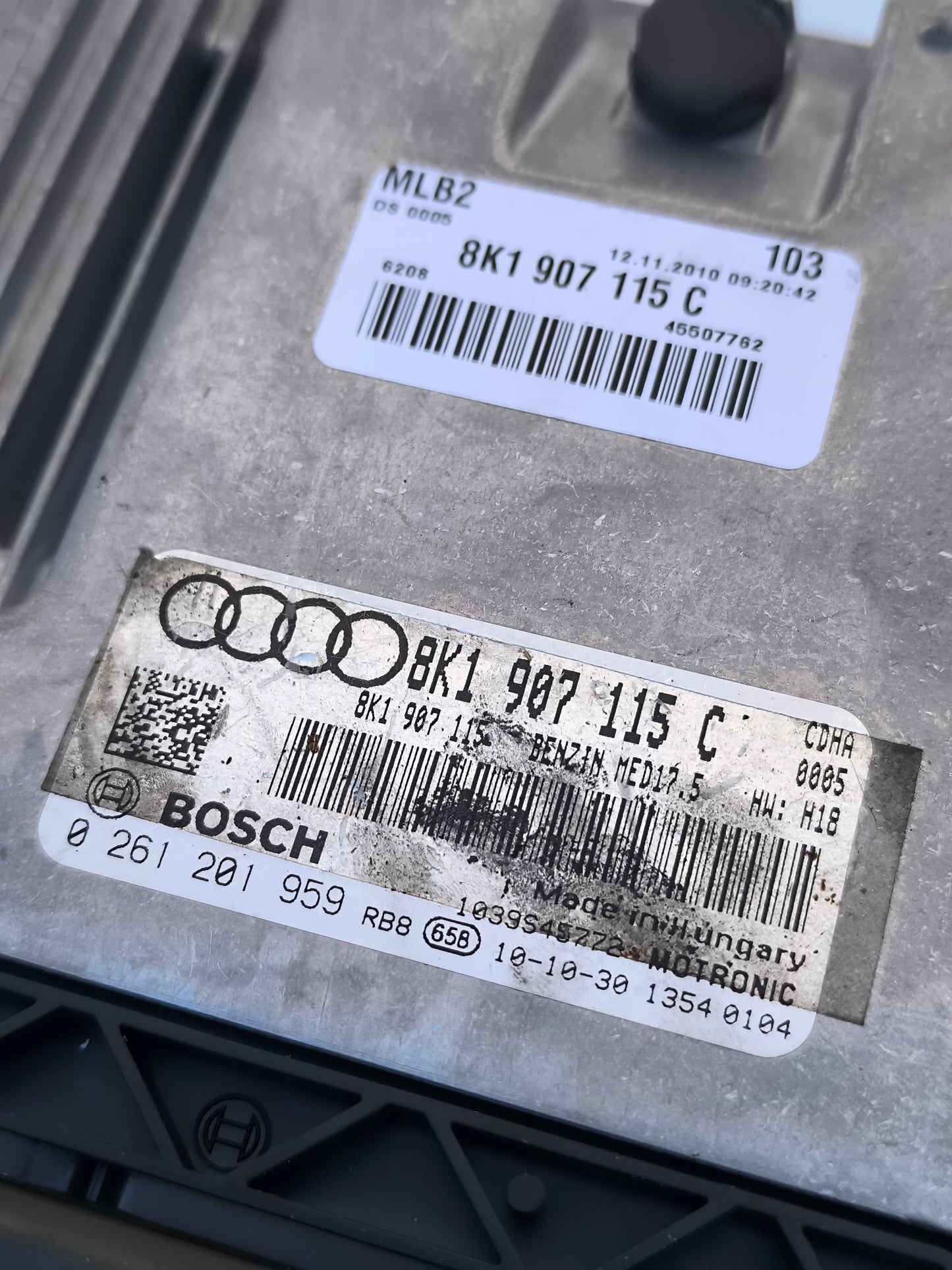 Centralina motore Audi A4 B8 1.8 TFSI cod. 0281201959/8K1907115C ecoAG7521
