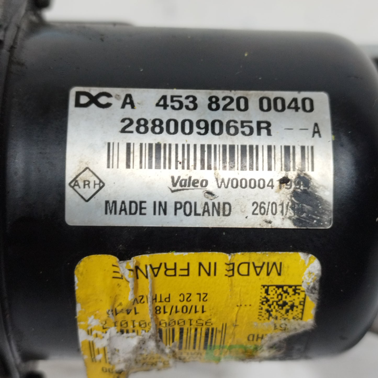 Motorino tergicristalli anteriore Smart ForFour 453 2014 Cod: A4538200040 ecoAC10791
