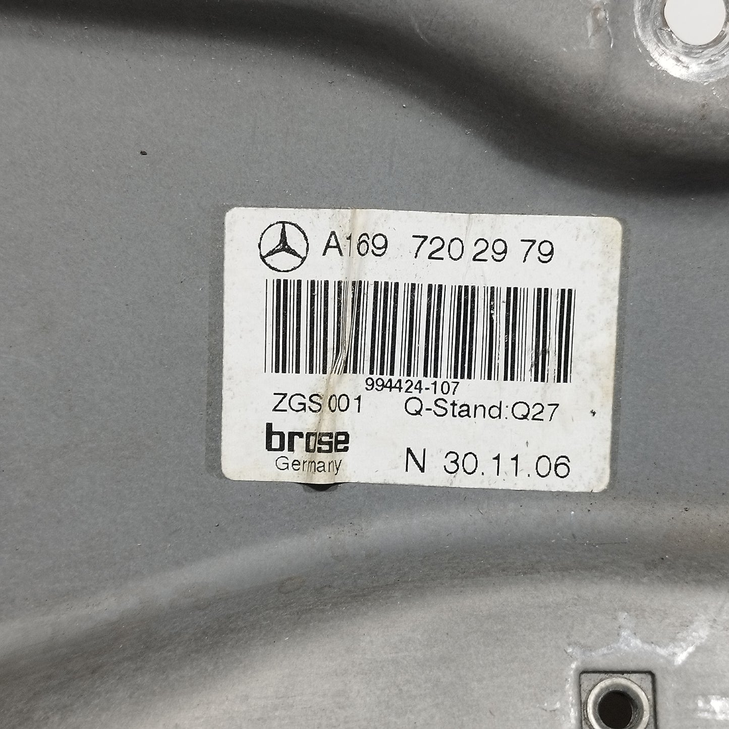 Front left panel rack Mercedes B-class 2006 Code: A1697202979 ecoAC12797