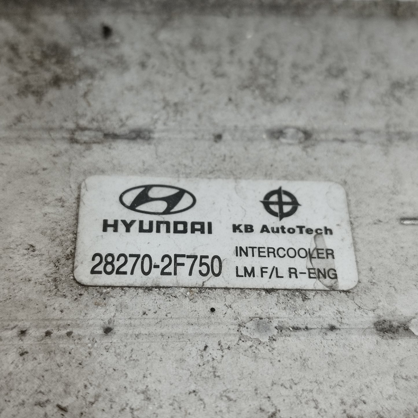 Intercooler Hyundai IX35 (LM) 2.0 D 2010-2015 cod: 28270-2F750 ecoAC16105
