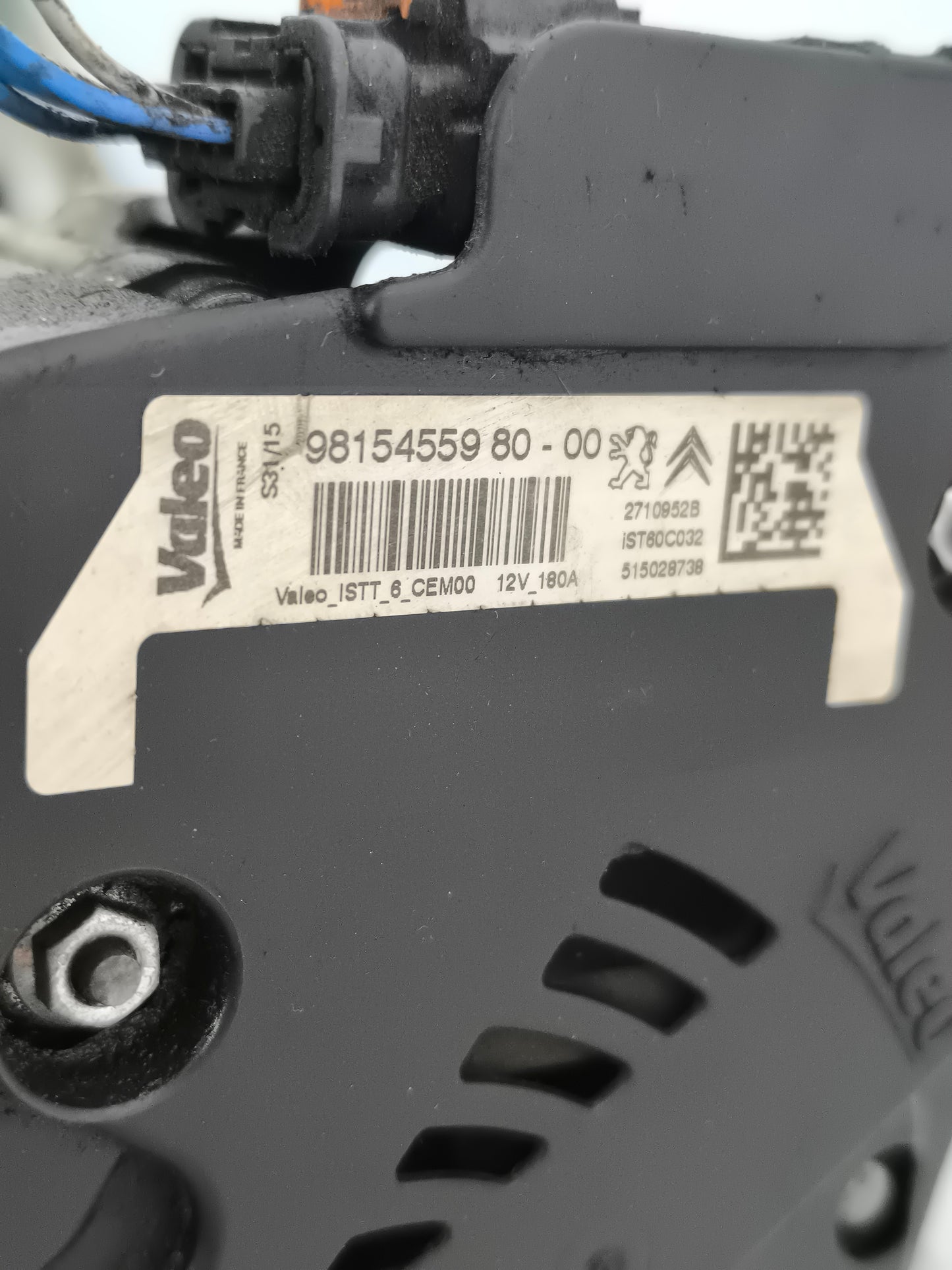 Alternatore Citroen C4 Picasso 1.6 Blue HDI anno 2014-2018 cod: 9815455980-00 ecoAG8484
