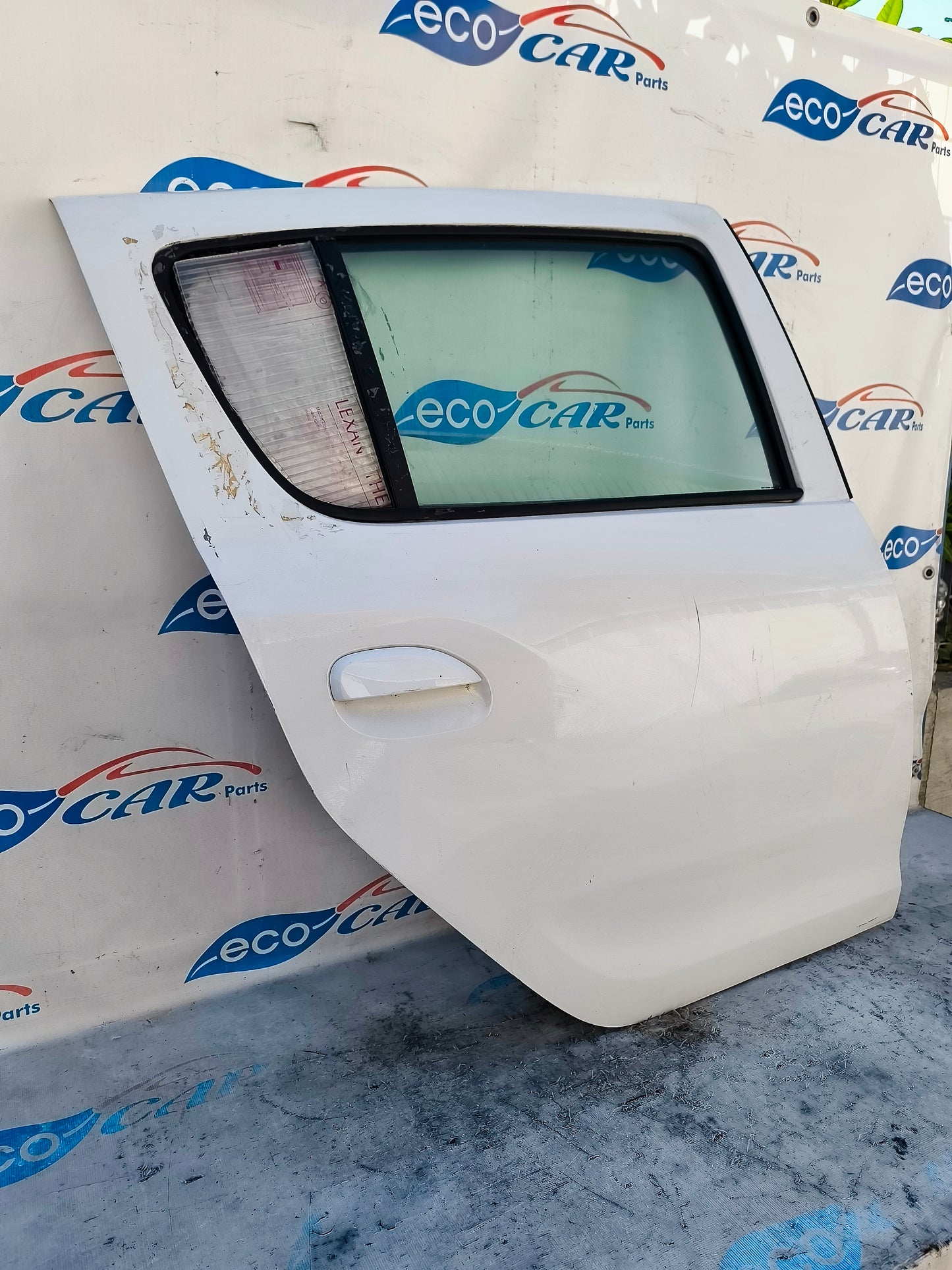 Rear right door white Dacia Sandero 2012 ecoAG5881