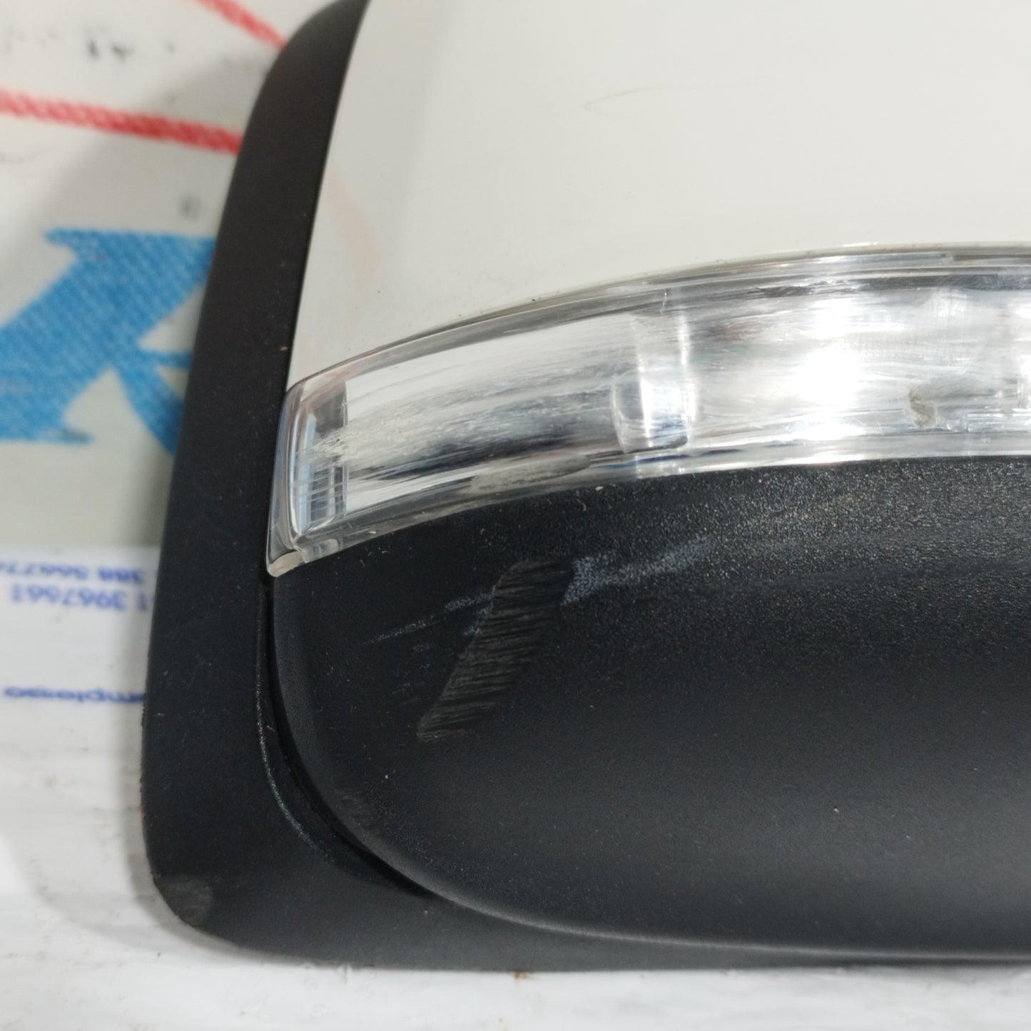 Front right electric mirror White Mercedes B-Class 2010 9 Wires ecoAC11251