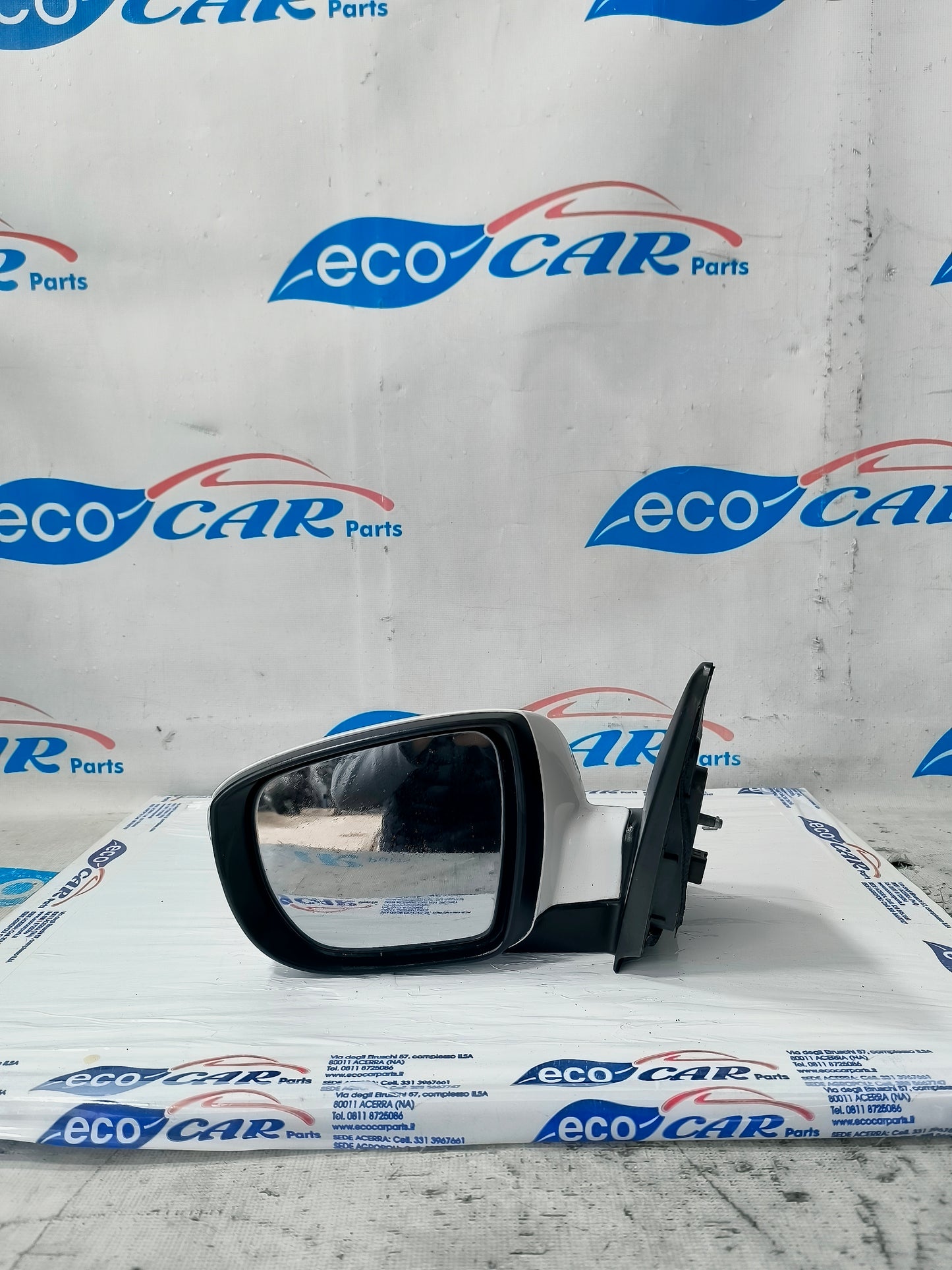 Specchietto sinistro elettrico bianco Hyundai ix35 anno 2012 8 PIN ecoAG6293