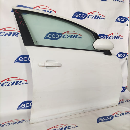 Right front door Opel Corsa D white ecoAG184