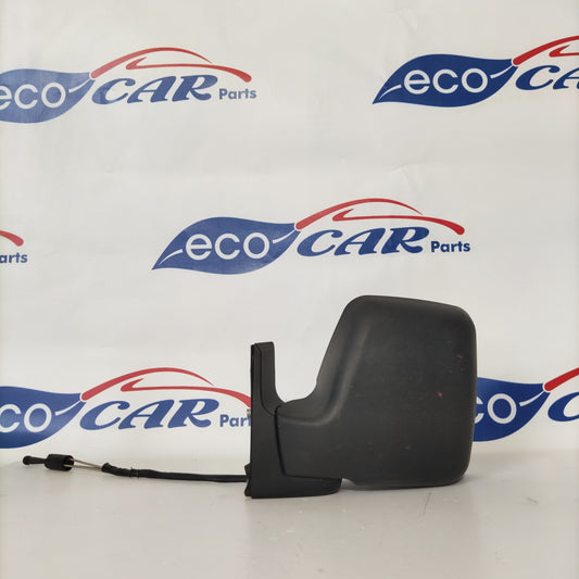 Left mirror Fiat Scudo 2000 manual black plastic ecoAG249