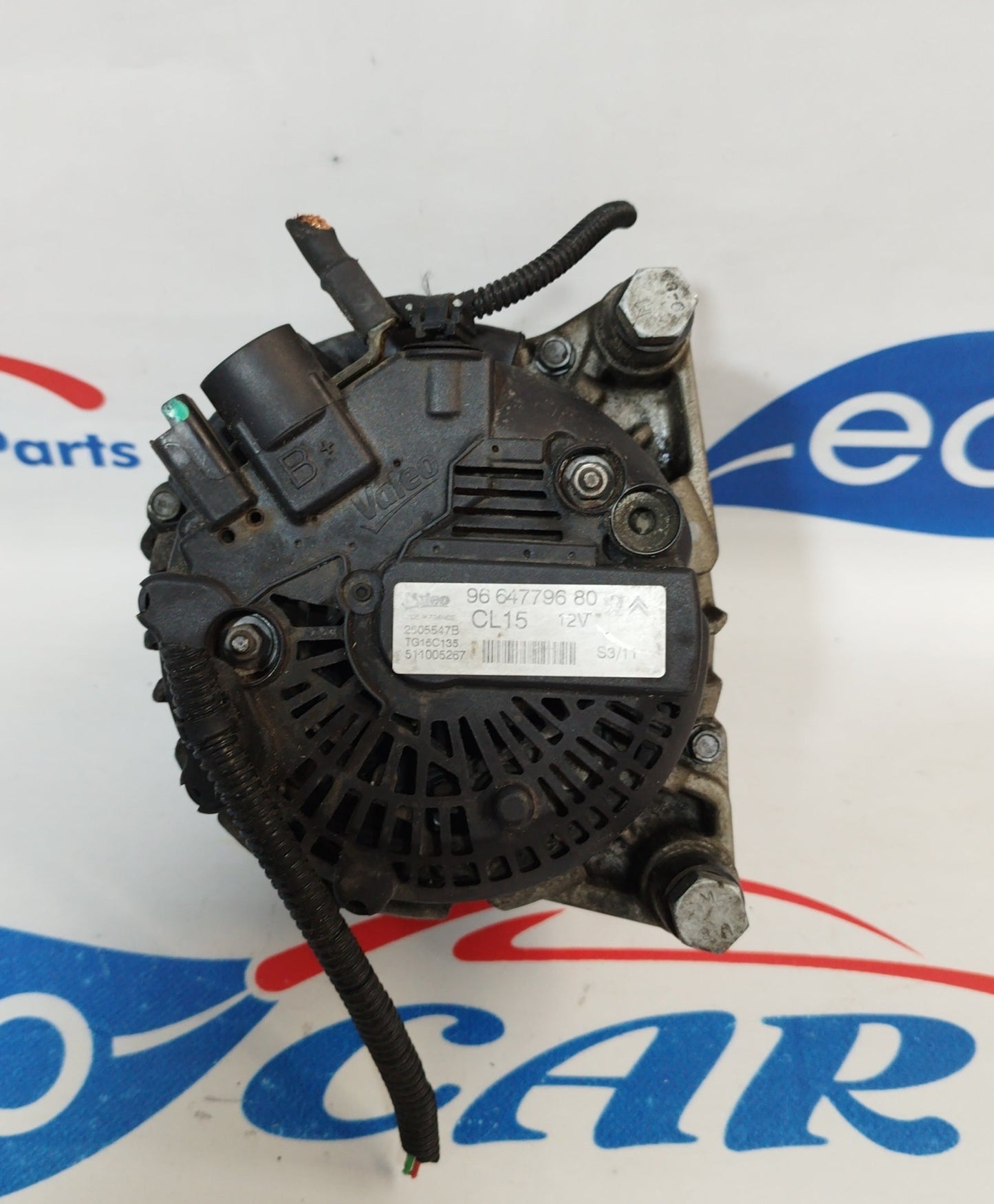 Alternatore Peugeot 207 2007 1.4hdi codice Valeo 96647796/80 (1 pin) ecoAC431