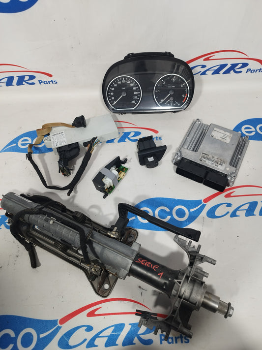 Komplettes Zündsystem mit Lenksäule für BMW 1er E87 2.0 D 90 kW, Baujahr 2006, Teilenummer: 0281012335 ecoAC705